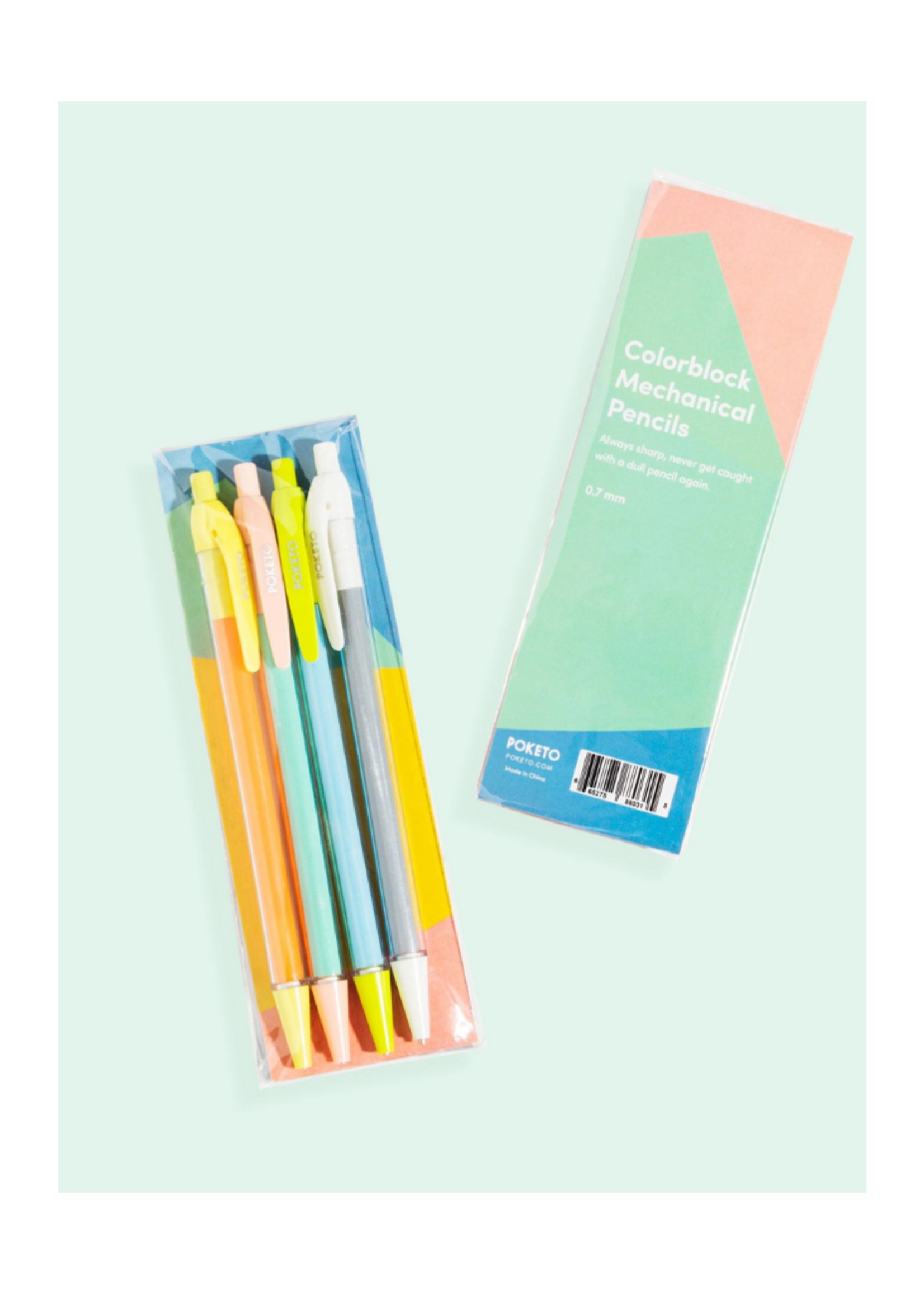 Poketo Poketo Colorblock Mechanical Pencil Set of 4