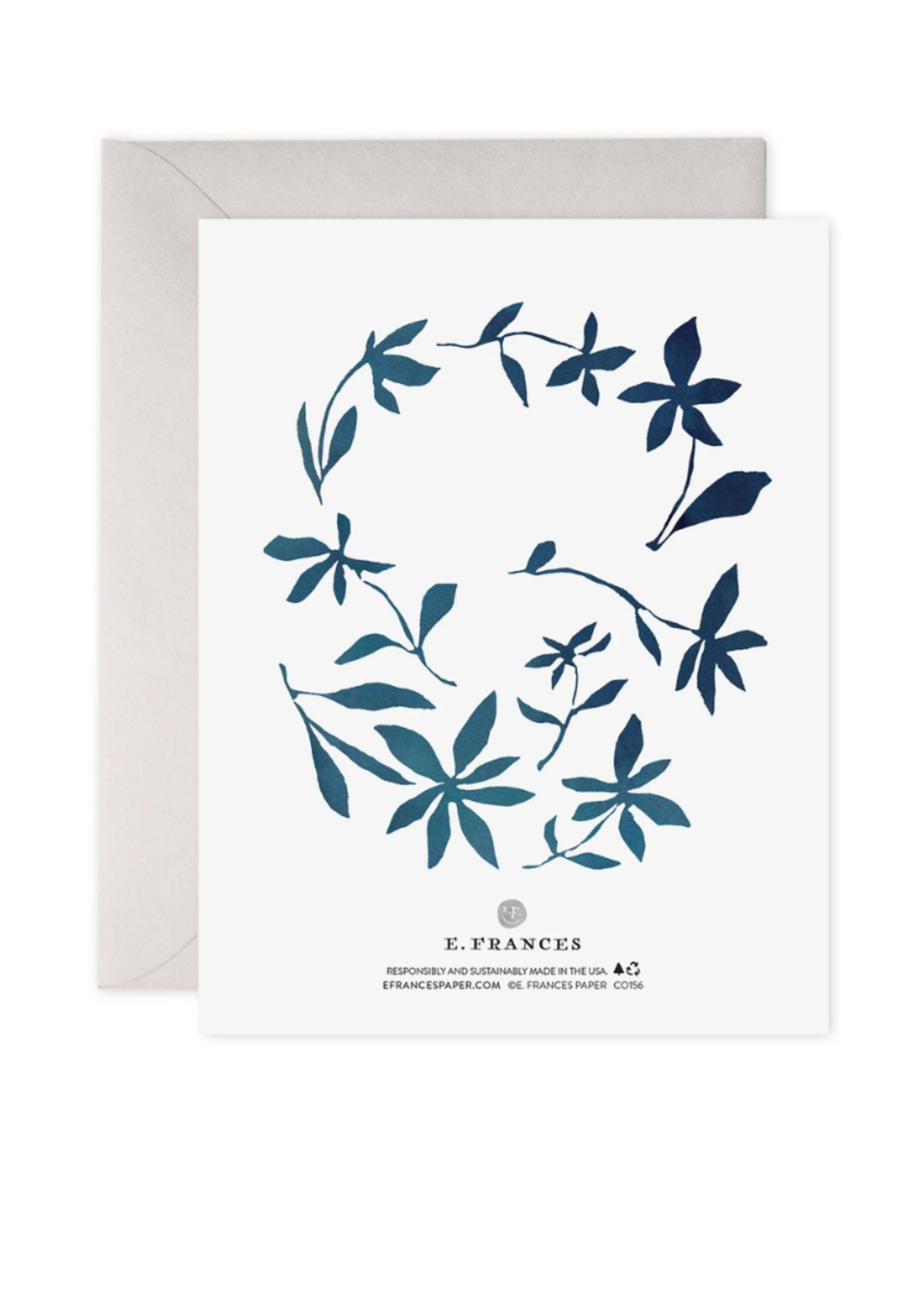 E. Frances Paper Indigo Flowers Thinking of You