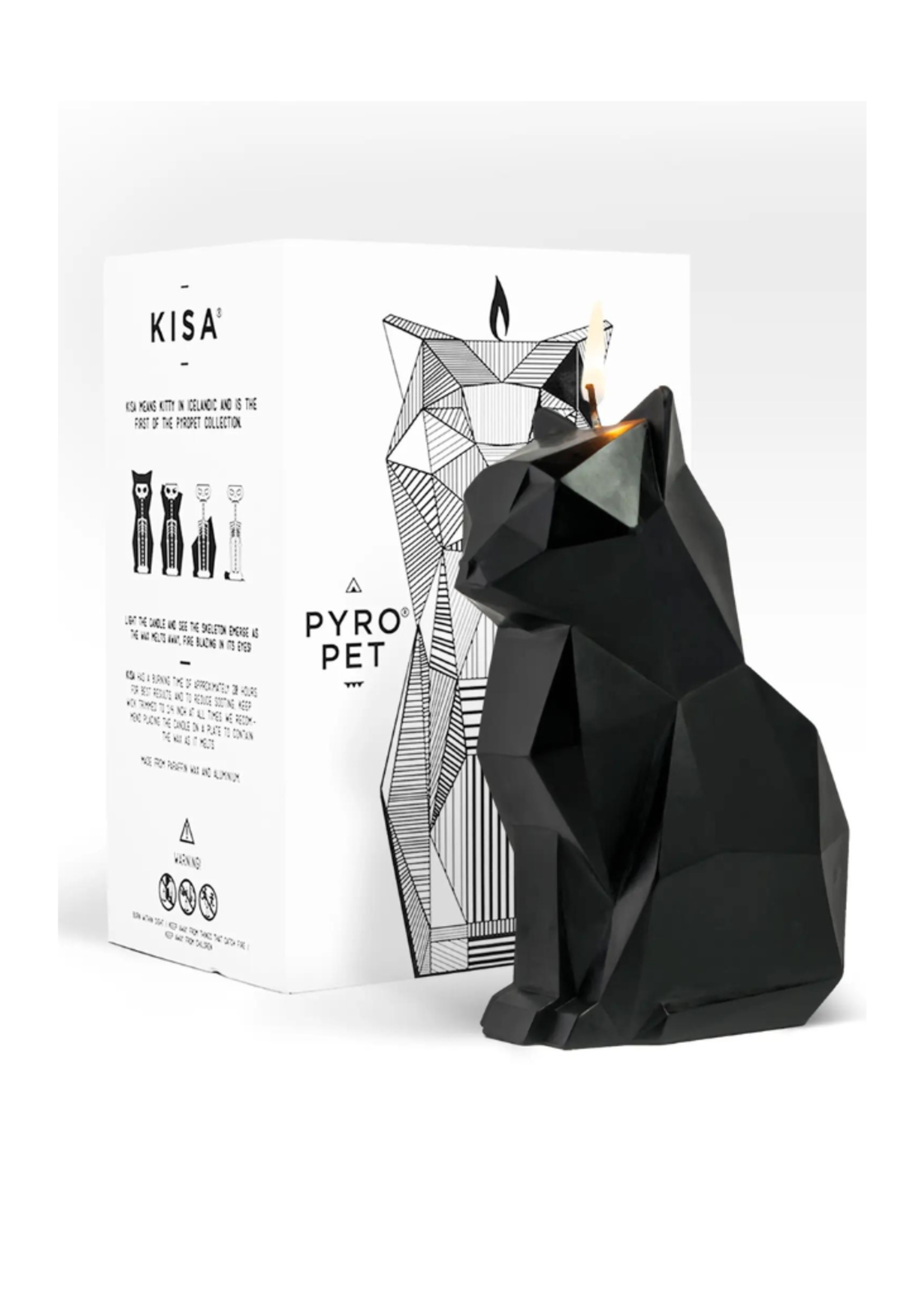 54 Celsius 54 Celsius - PyroPet Kisa Black - Cat Candle