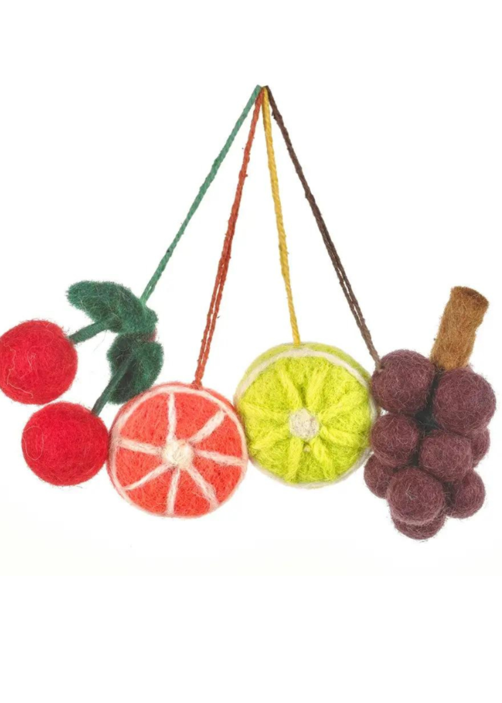 Felt So Good Handmade Needle Felt Hanging Fruits Ornament