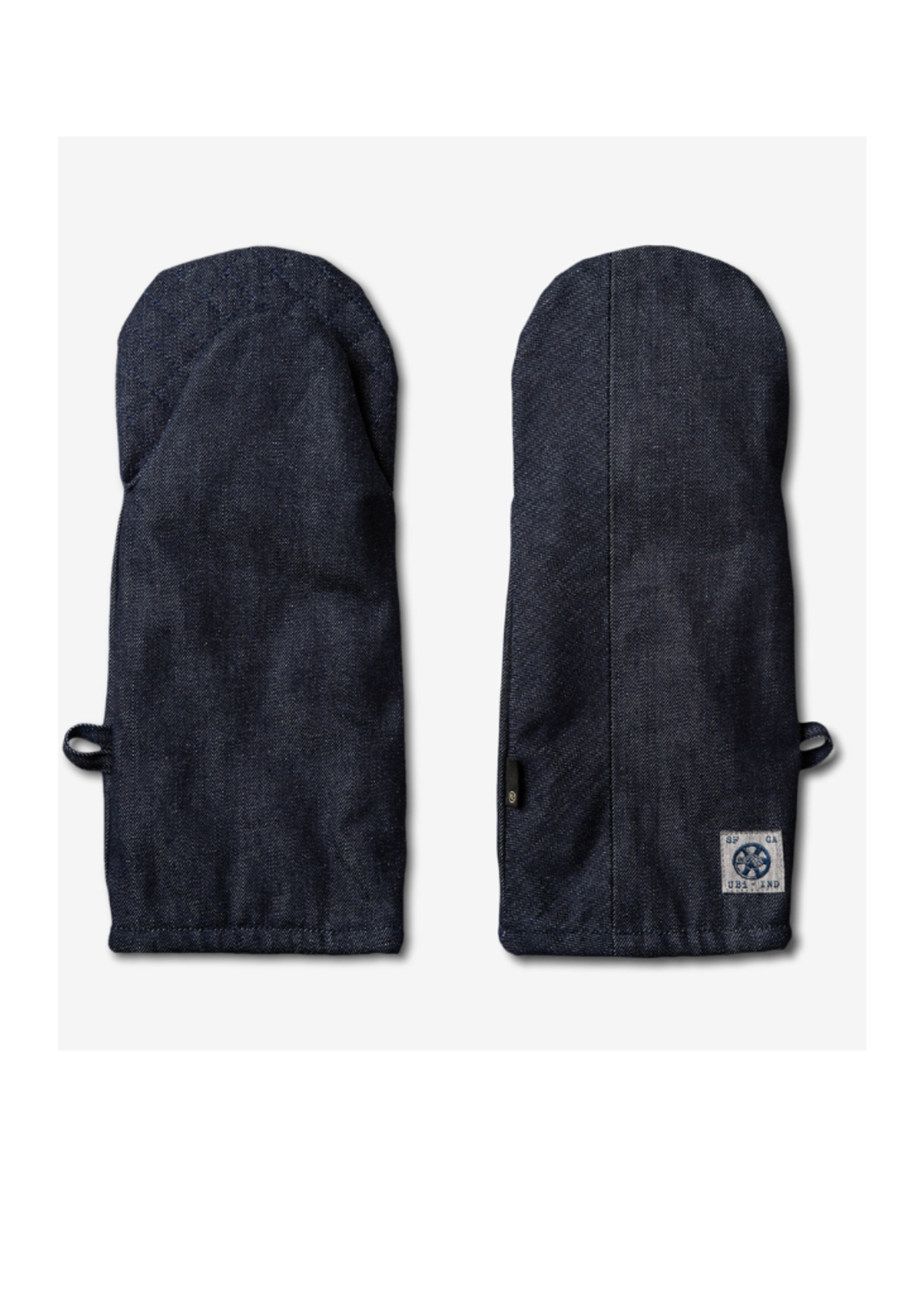 Mi Cocina Dual hand Oven Mitt in Raw Denim