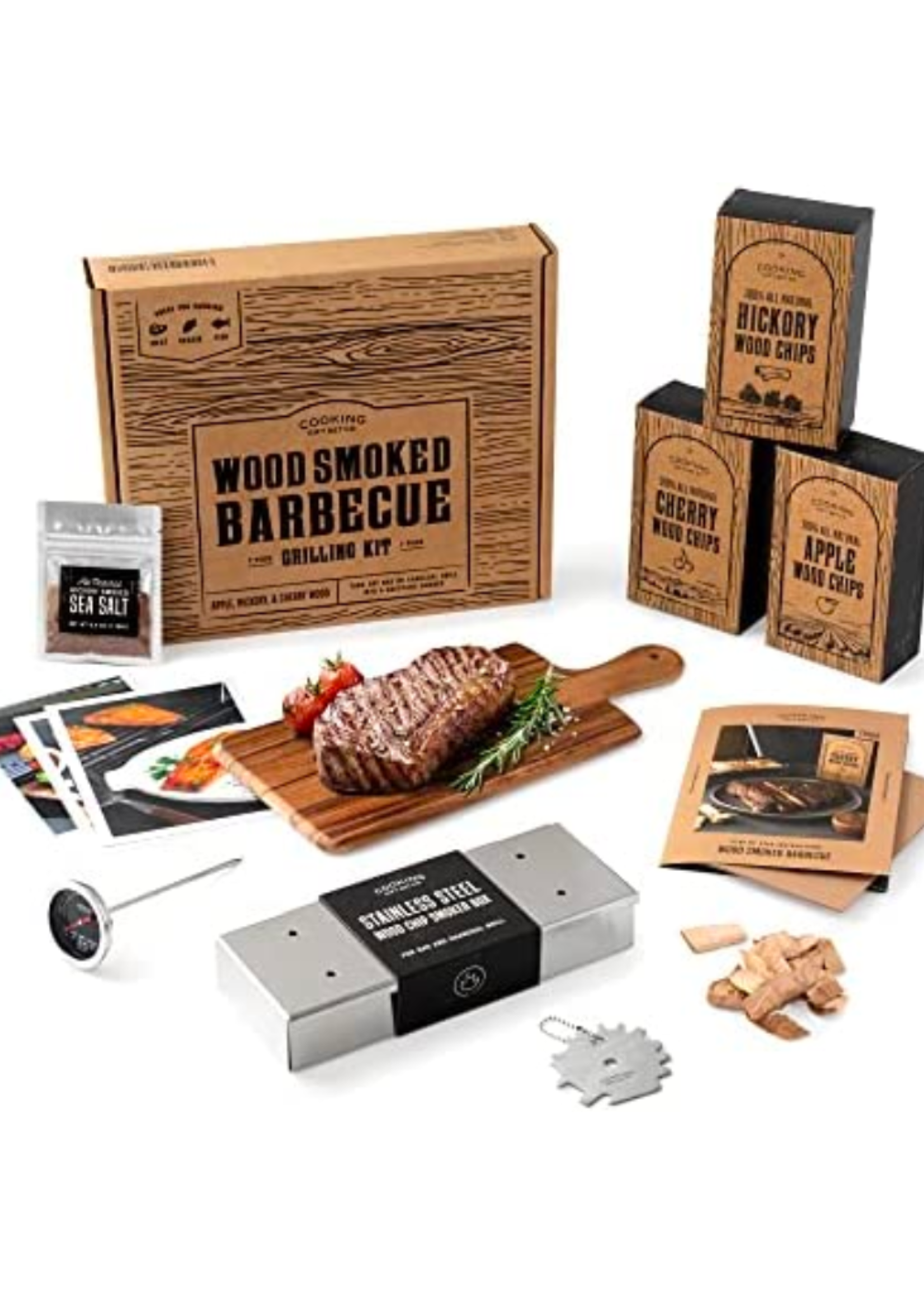 Cooking Gift Set Co.  Wood Smoked Barbecue Kit