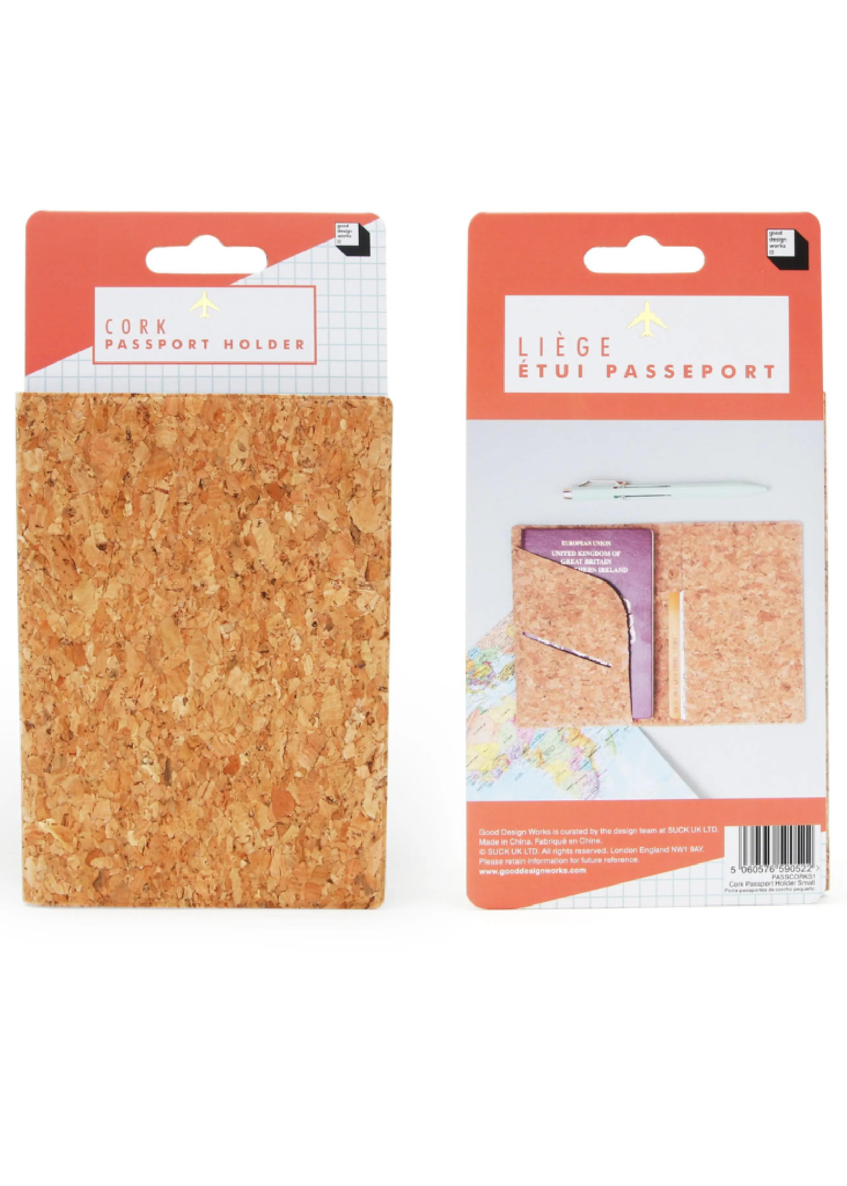 SuckUK Cork Passport Holder