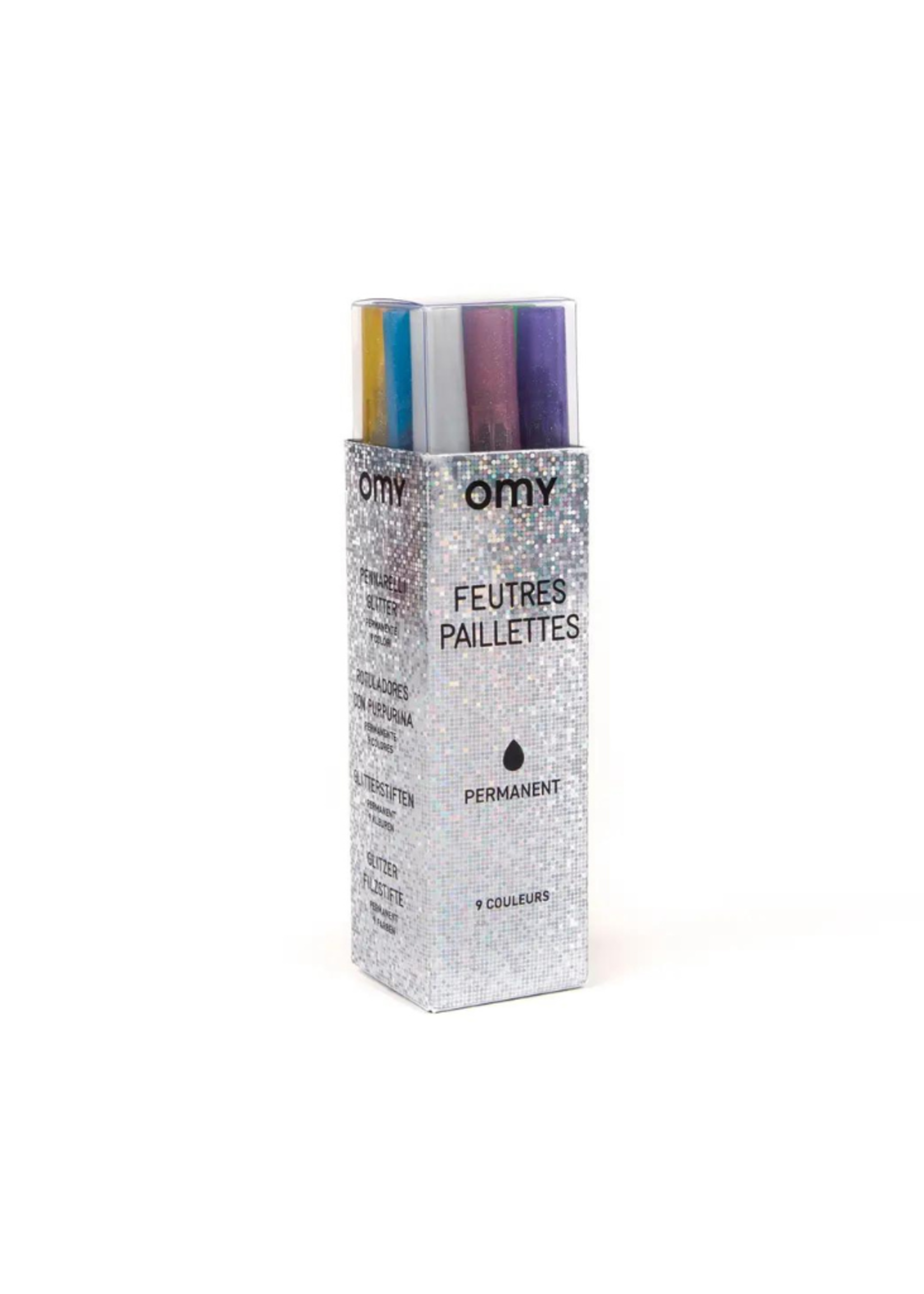 OMY - 9 Glitter Markers