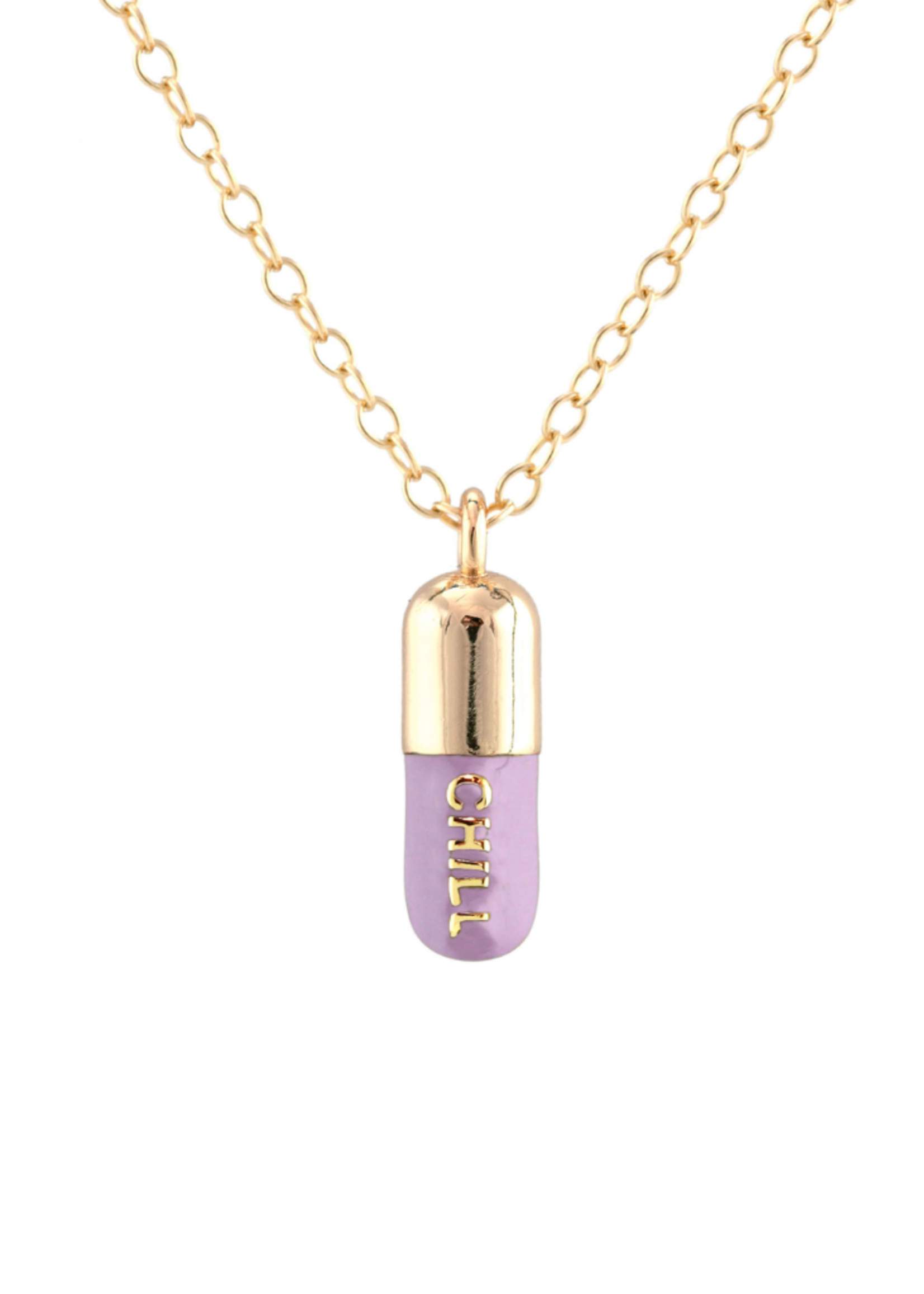 Kris Nations Jewels, Inc. Kris Nations Chill Pill Necklace Periwinkle