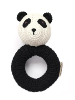 Cheengoo Panda Ring Hand Crocheted Rattle