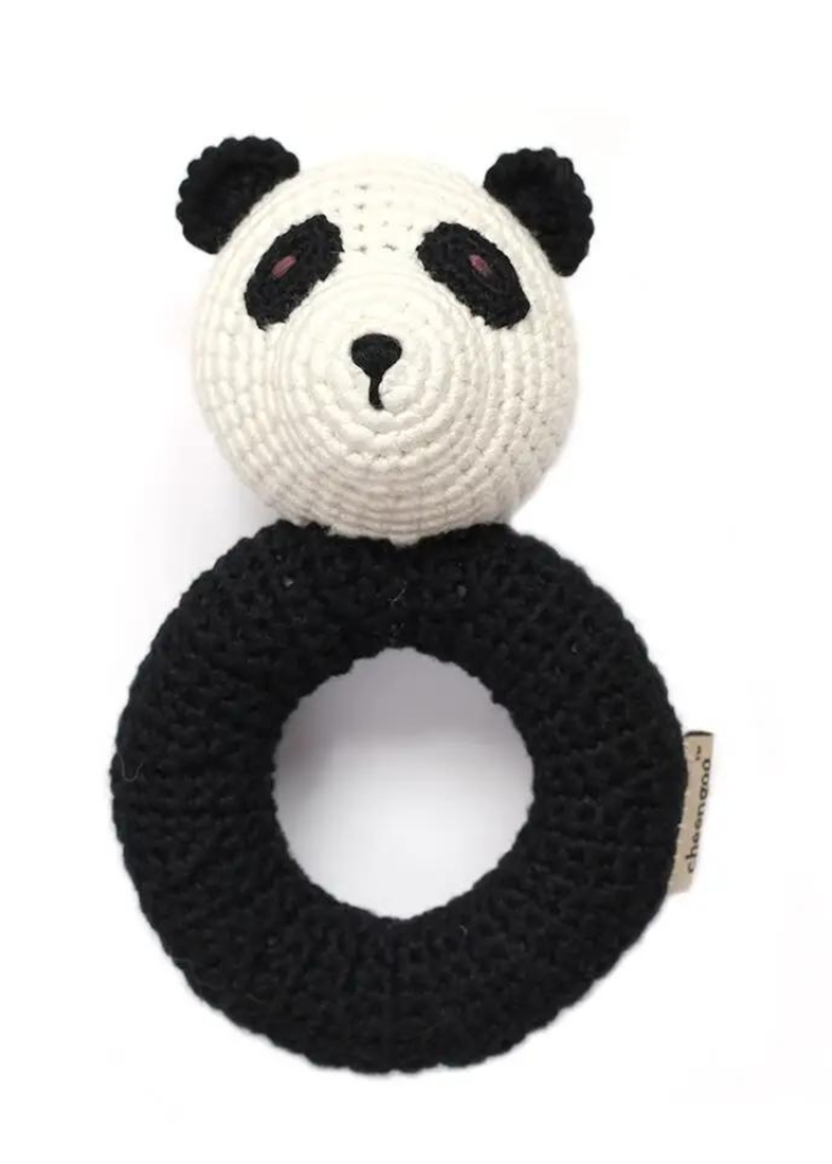 Cheengoo Cheengoo Panda Ring Hand Crocheted Rattle