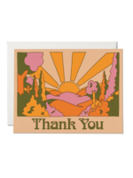 Red Cap Cards Sunrise Thank You