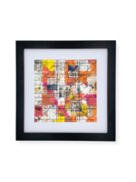 Malone Makers Stitched Woven Mono Print 8x8 - City Lights