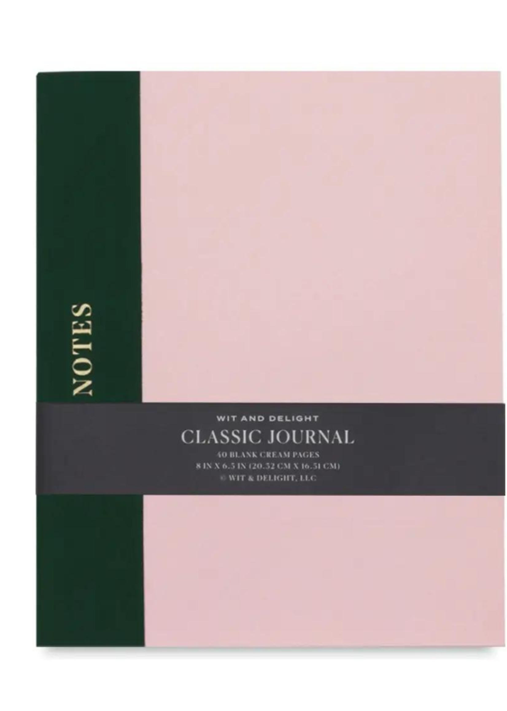 Wit & Delight Wit & Delight - Blank Classic Journal - Pink/Green