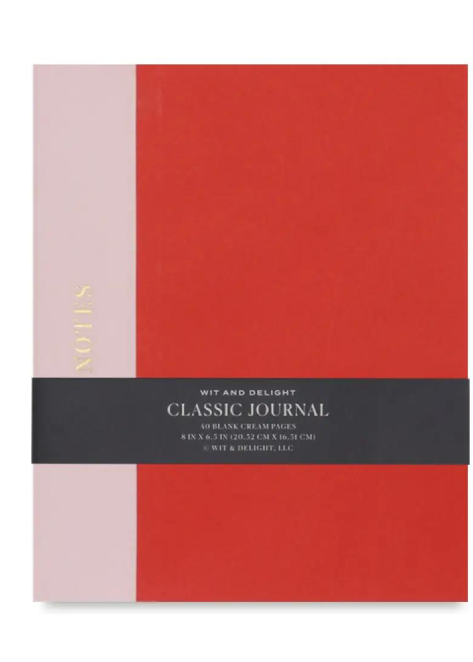 Wit & Delight Wit & Delight - Blank Classic Journal - Red/Pink