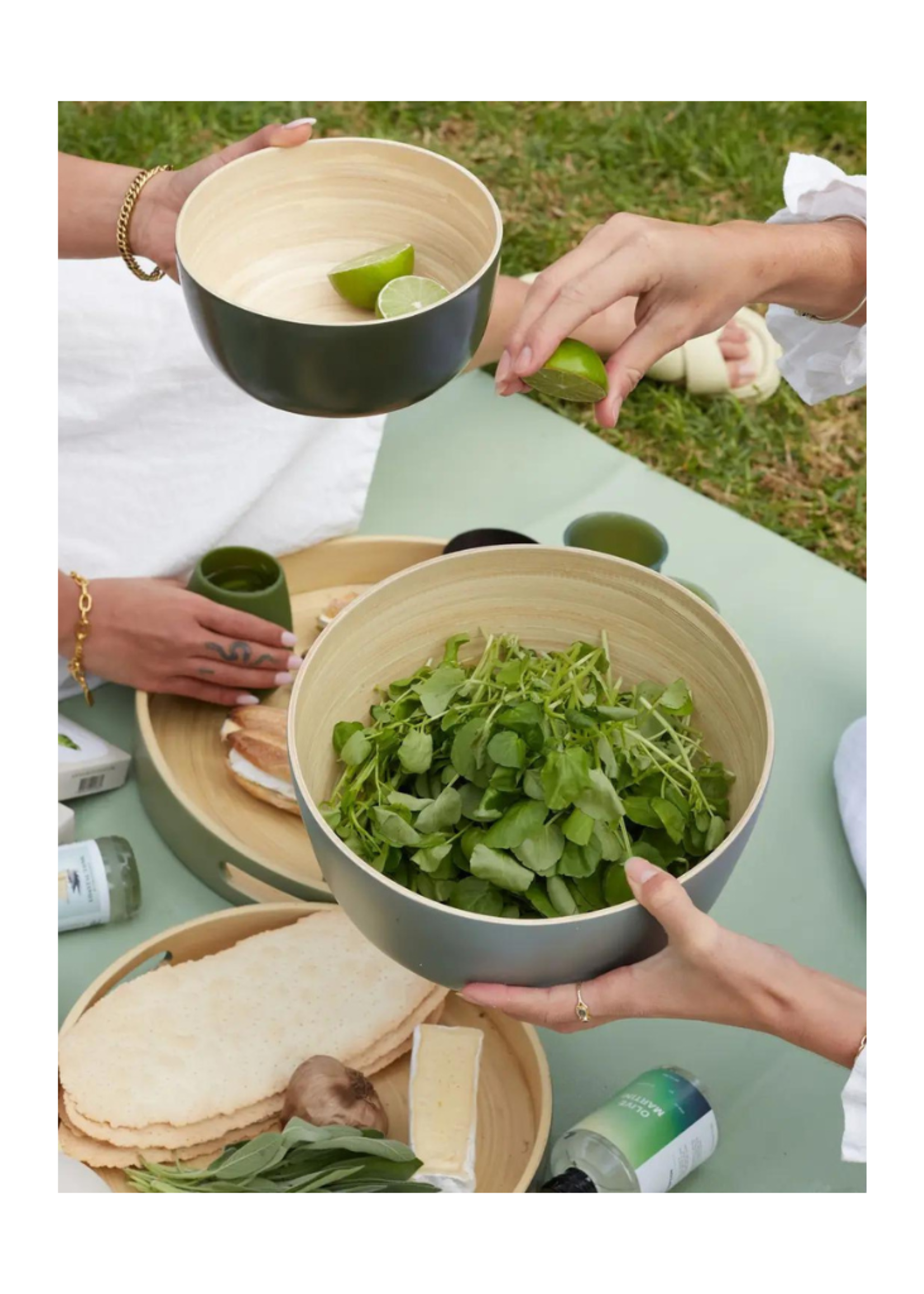 Porter Green Biodegradable Bamboo Bowl Set l Smoke + Storm