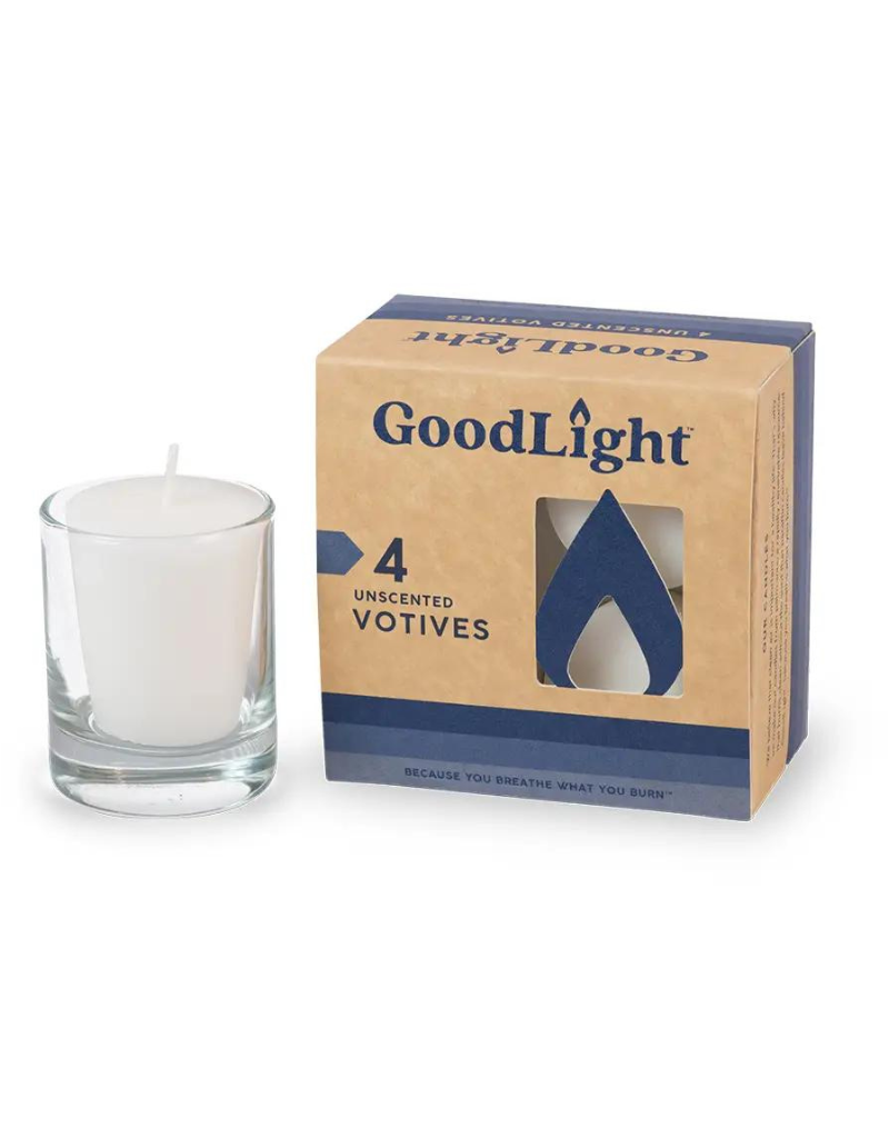 GoodLight Natural Candles Votive Candles 4Count Box Perch