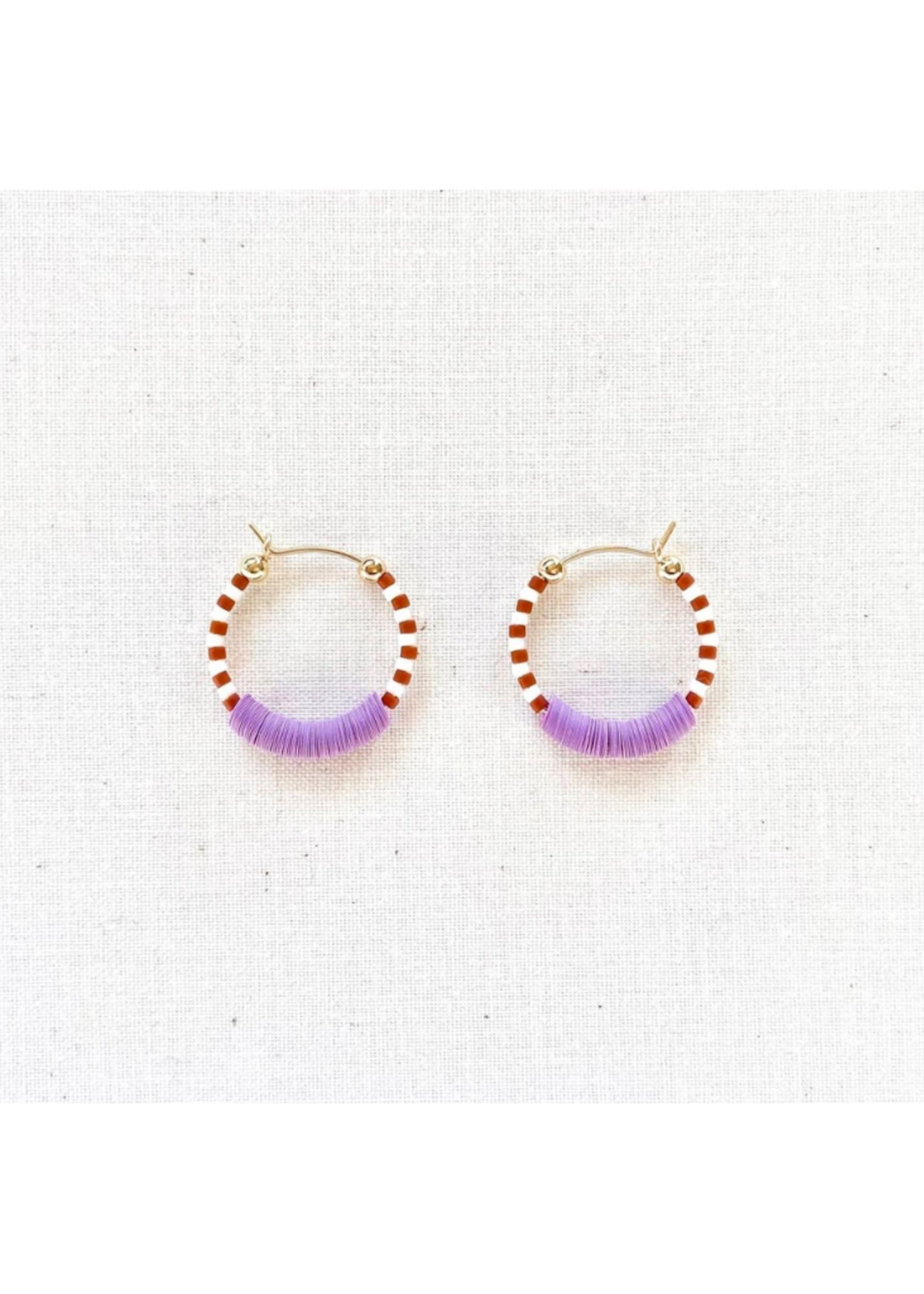 Suga Jewelry Suga Jewelry no.78 Earrings l Purple