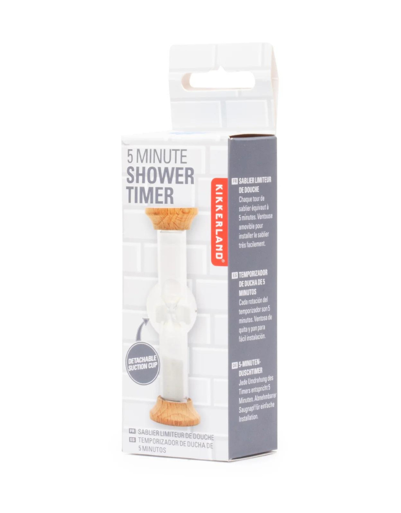 Kikkerland SH38 Five Minute Shower Timer - Perch