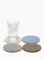 Graf&Lantz Round Felt Coaster 4Pack l Cobblestone