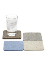 Graf&Lantz Square Felt Coaster 4 Pack l Cobblestone