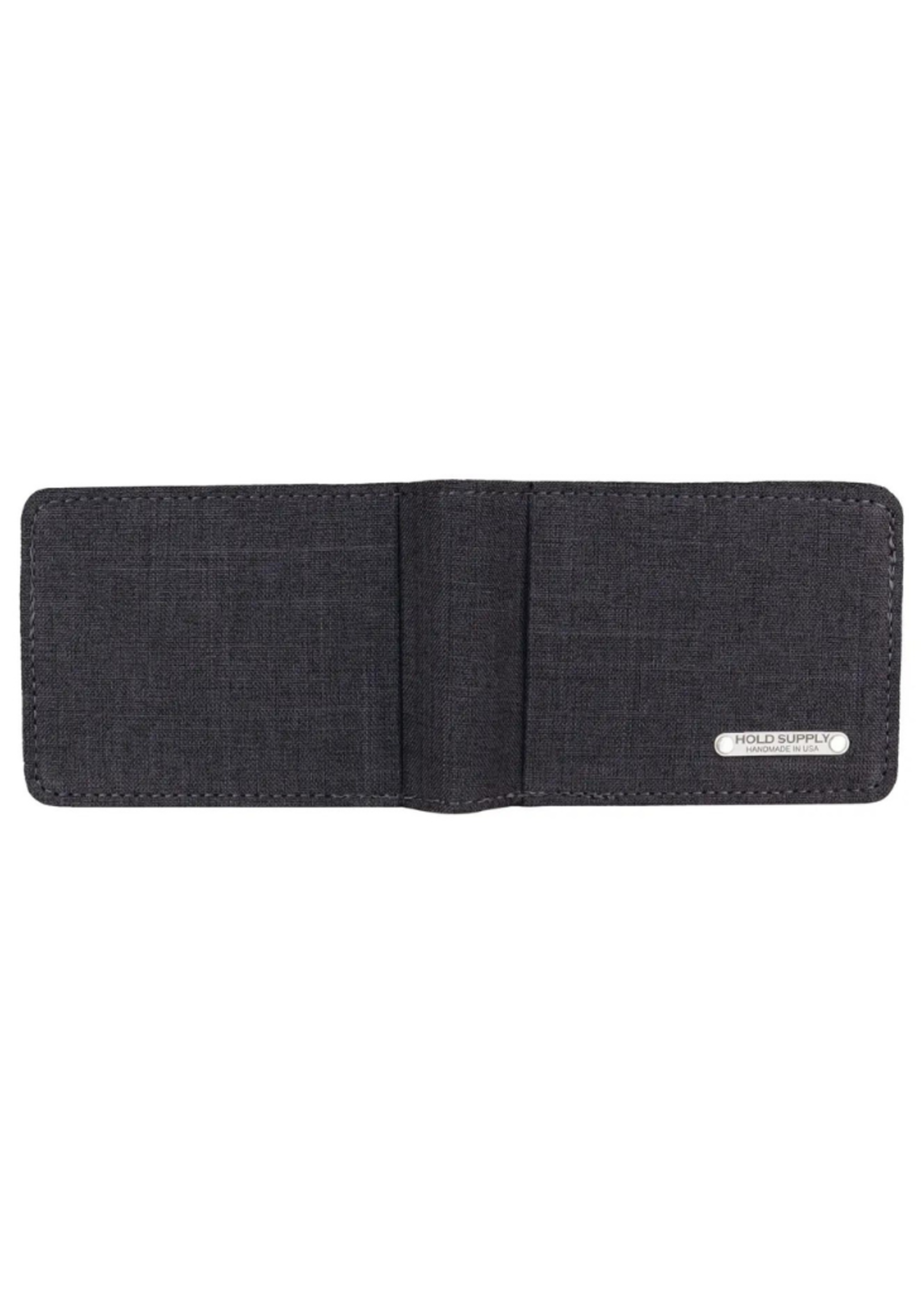 Hold Supply Co Gray Fabric Bifold Wallet