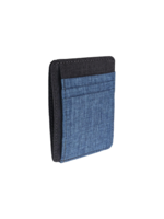 Hold Supply Co Blue / Gray Fabric Front Pocket Card, Cash Holder Wallet