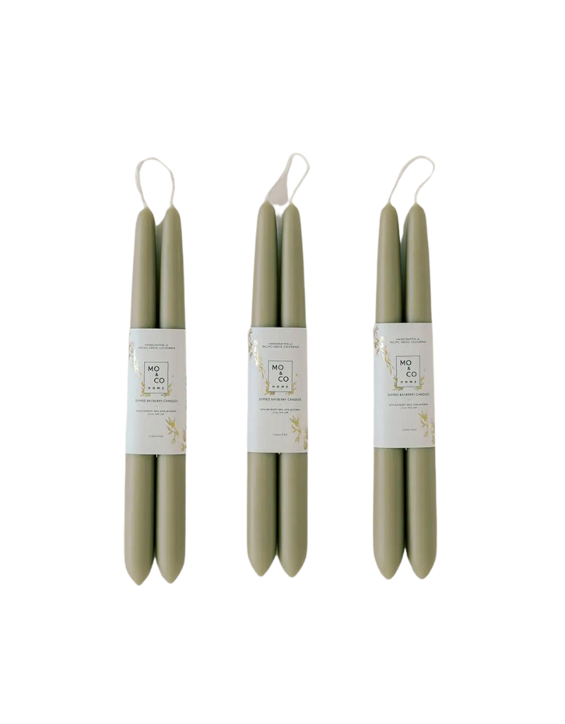 Charcoal  Dipped Beeswax Taper Candles – Mo&Co Home