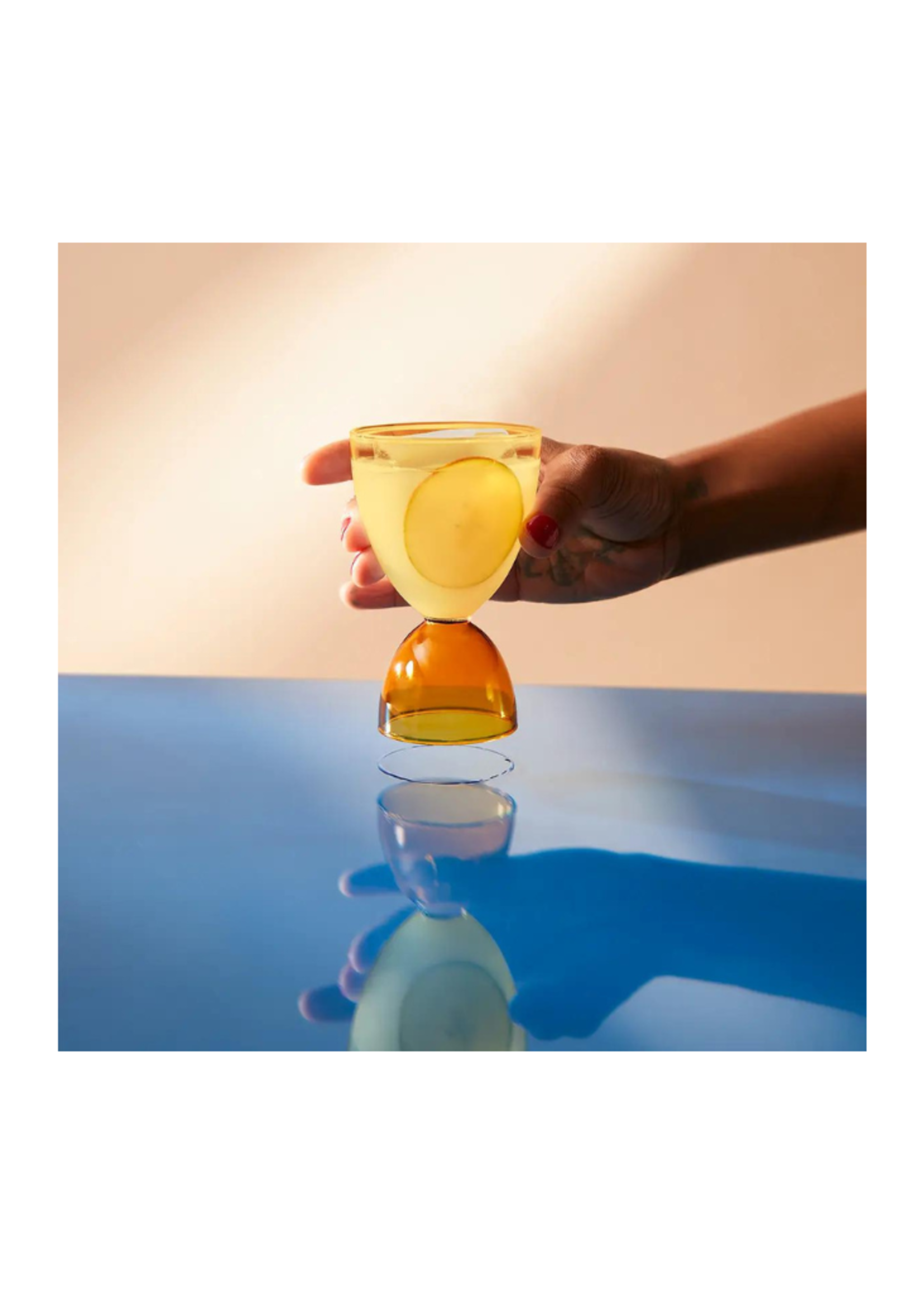 Mamo Mamo - Classic Honey + Amber Cocktail Glass