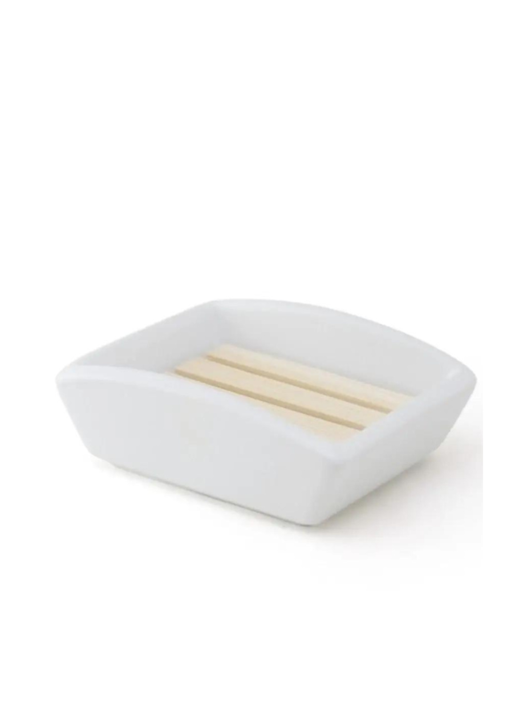 Zero Japan Zero Japan Soap Dish With Tray l White