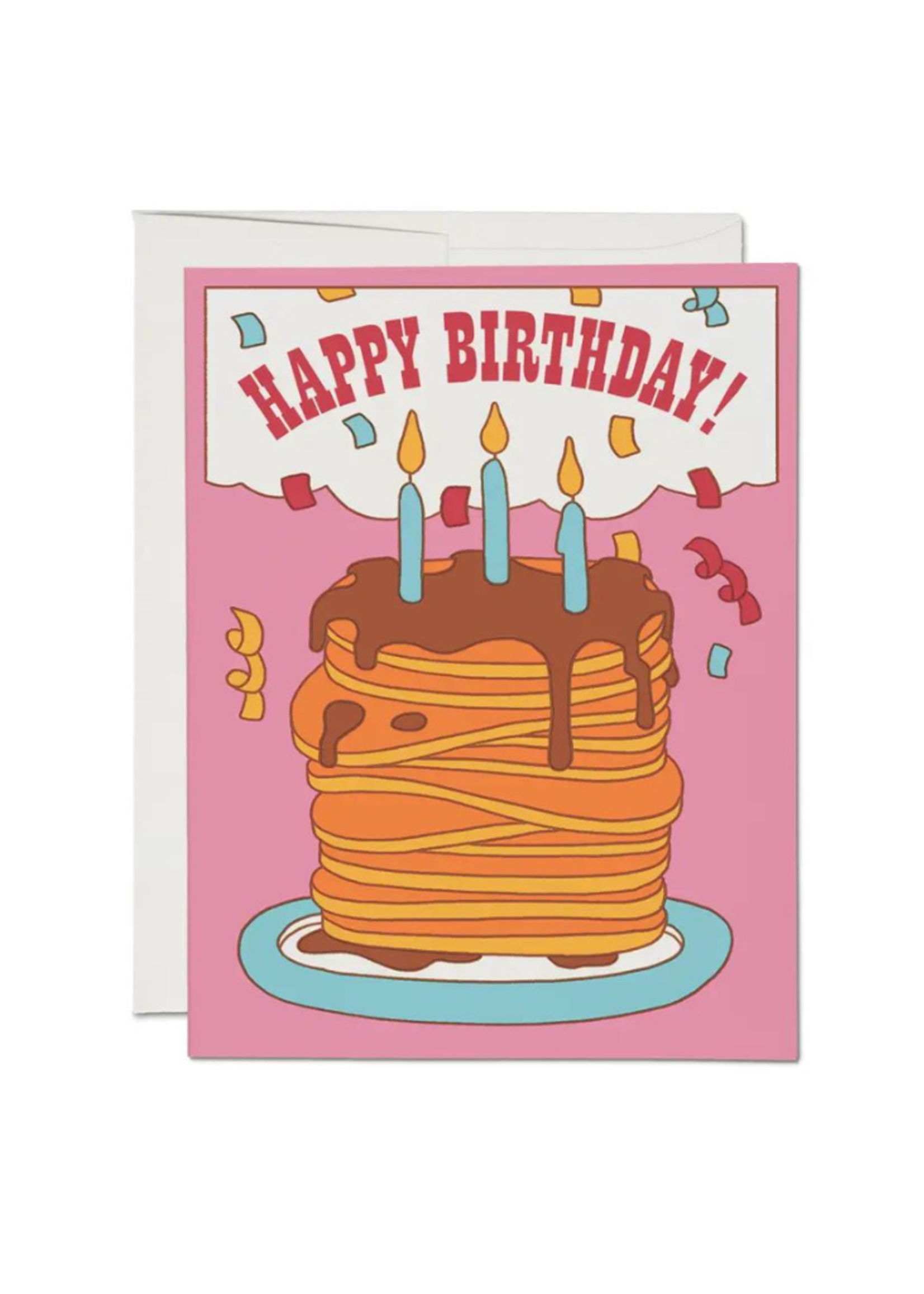 Red Cap Cards Pancake Birthday