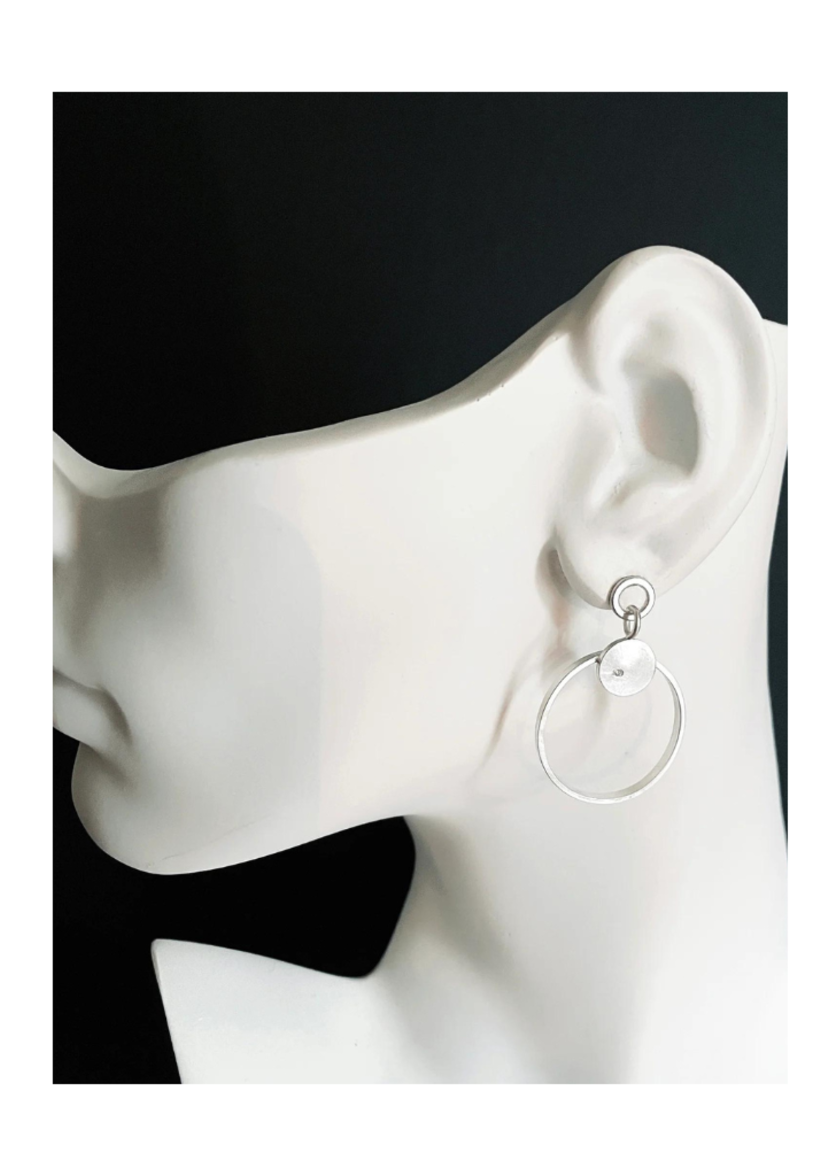 Eko Jewelry Design Eko Jewelry Design Soma Earrings - Sterling Silver + Diamonds