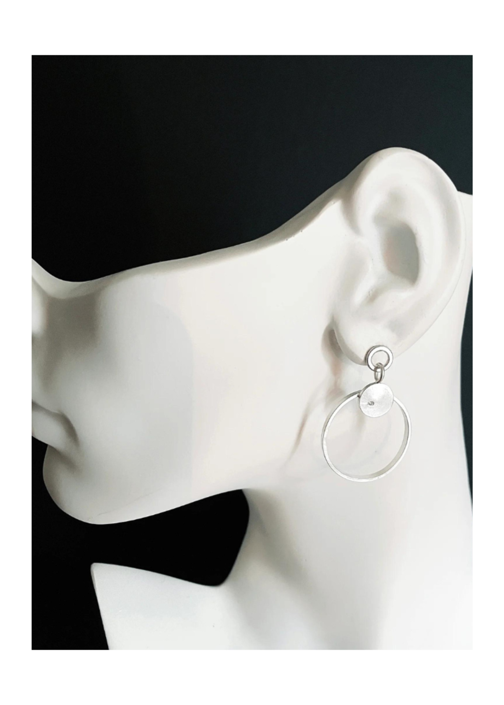 Eko Jewelry Design Soma Earrings - Sterling Silver + Diamonds