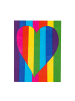 Egg Press Rainbow Heart Card