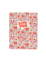 Egg Press Love You Calico Card