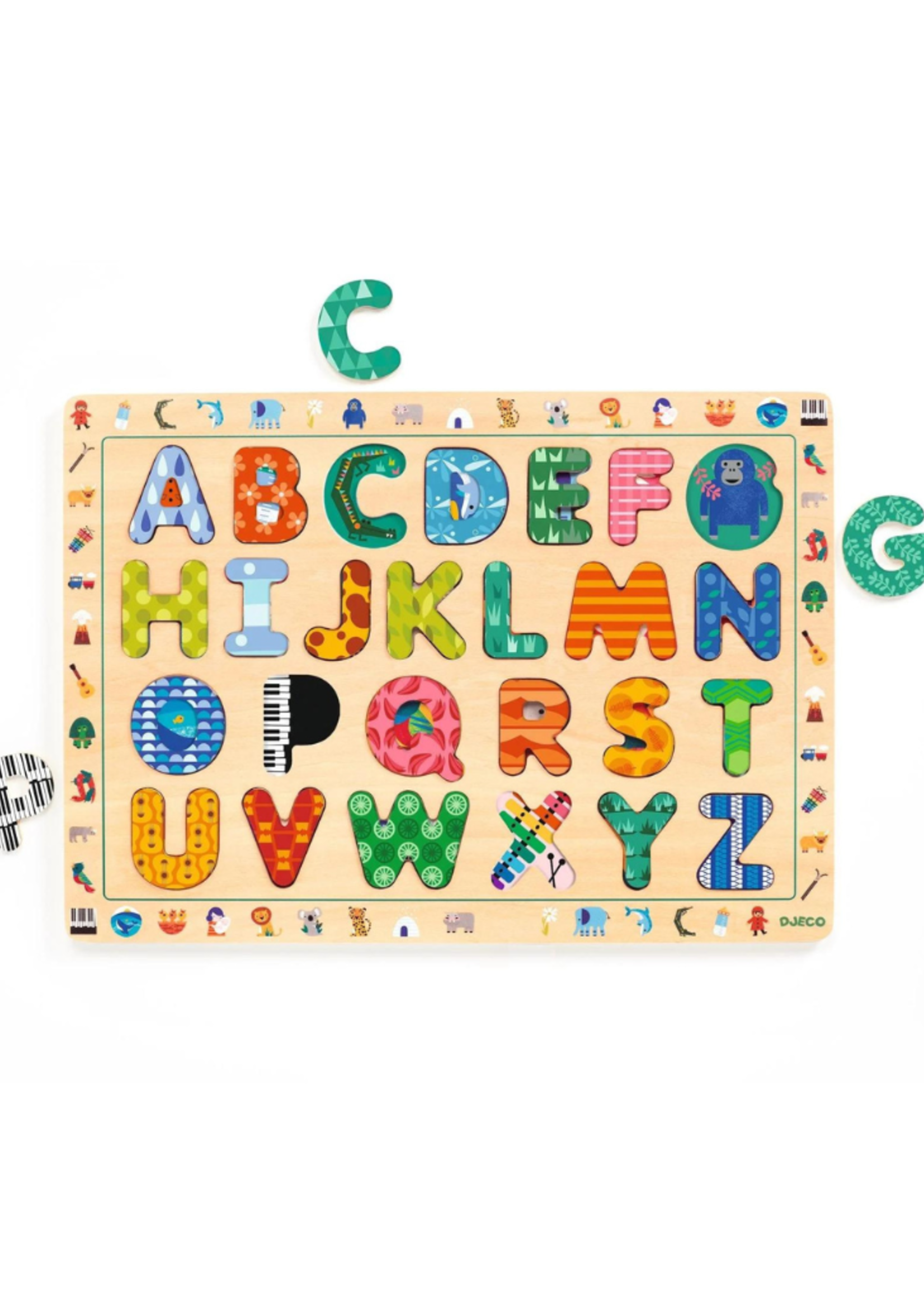 Djeco ABC International Wooden Puzzle