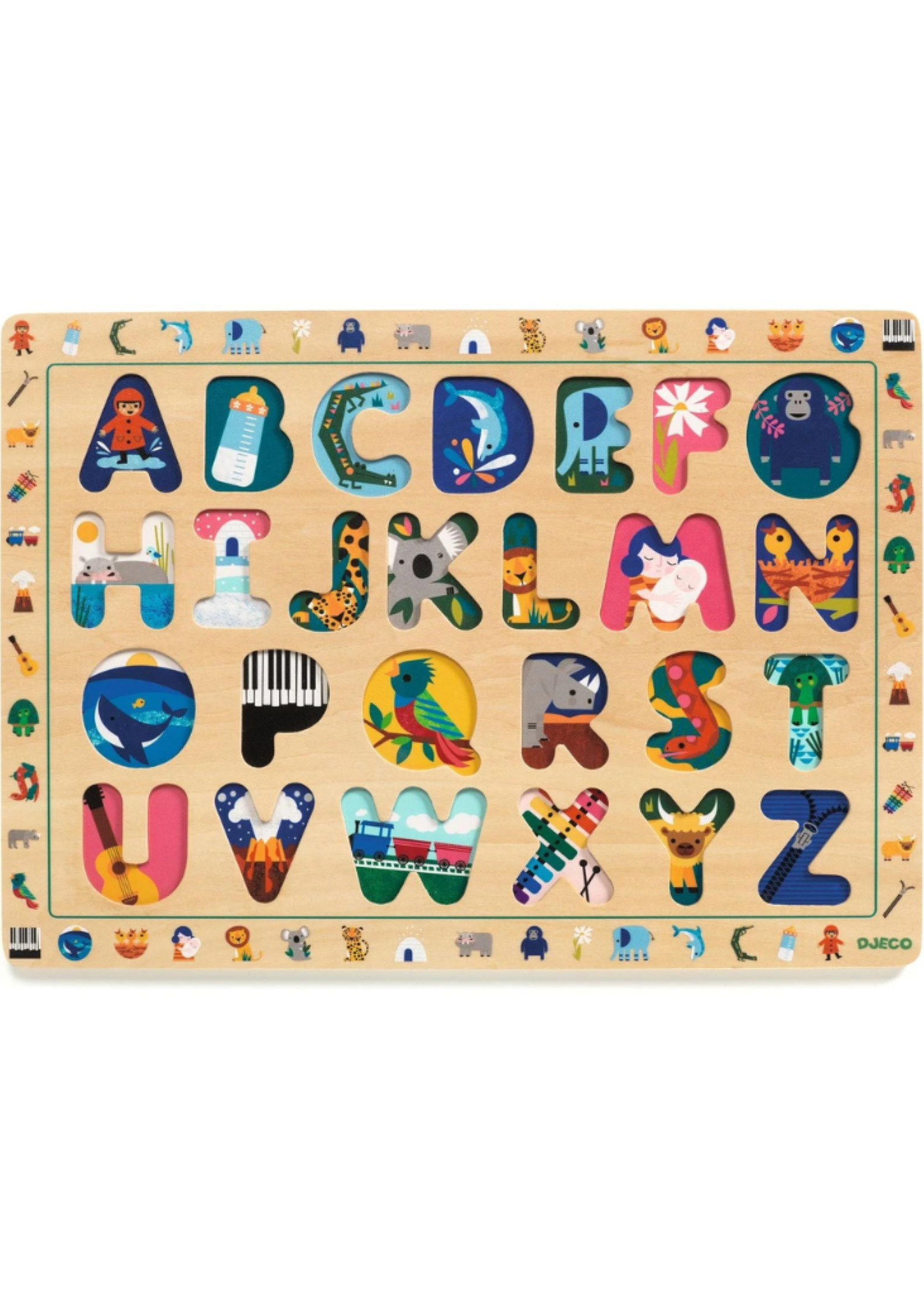 Djeco ABC International Wooden Puzzle