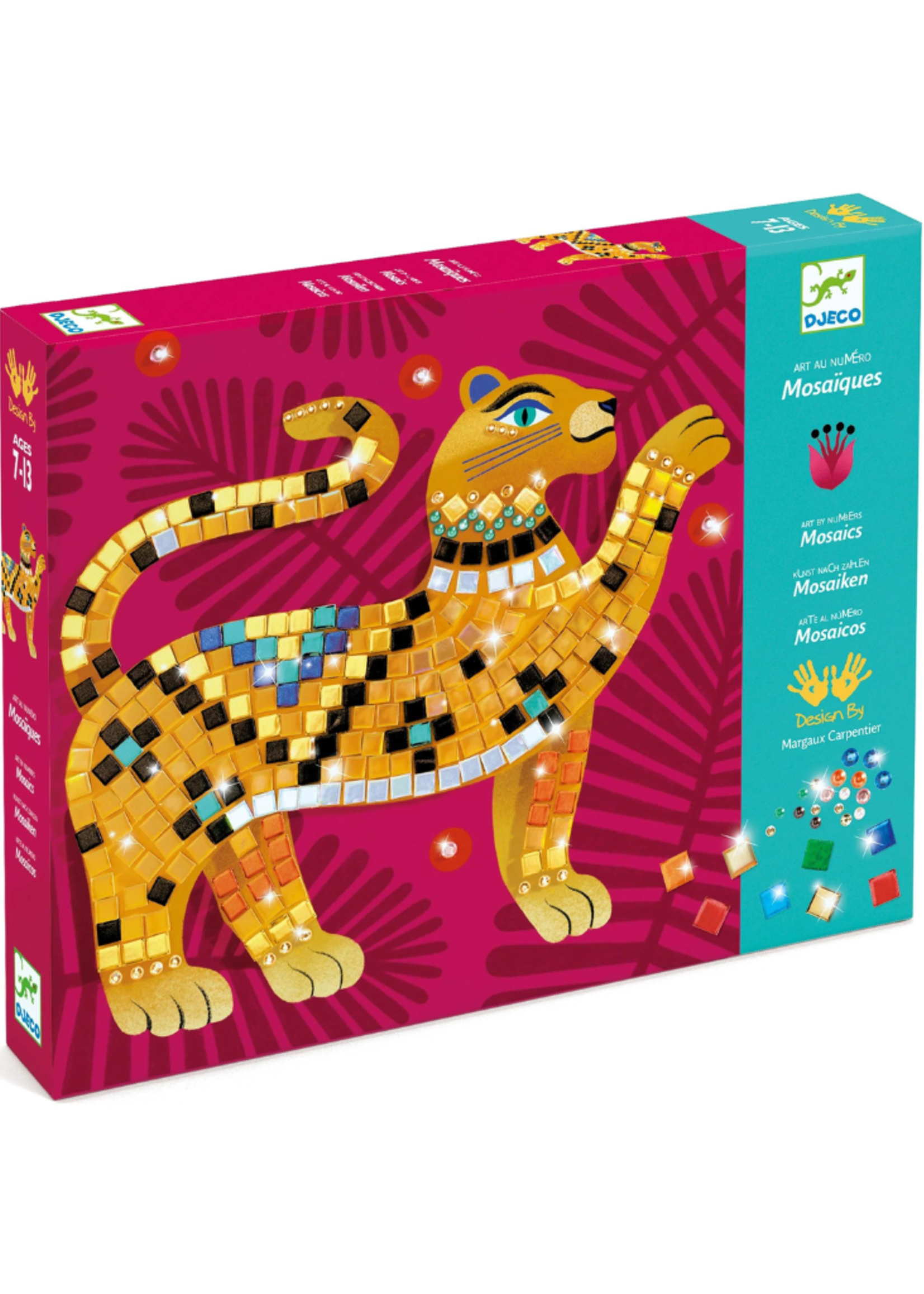 Djeco Deep in the Jungle Sticker and Jewel Mosaic Craft Kit
