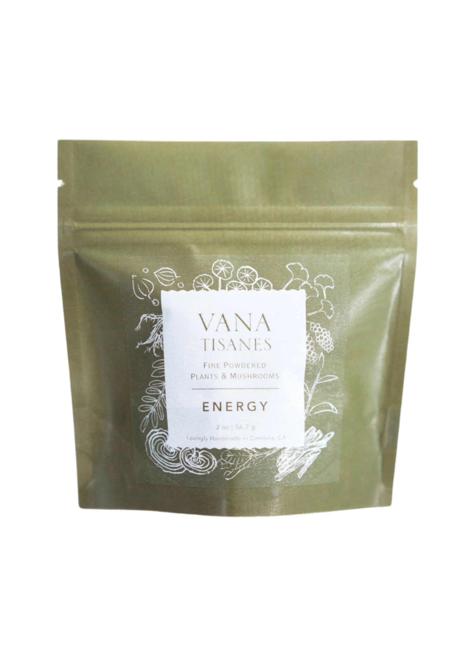 Vana Tisanes Vana Tisanes - Energy | Fine Plant & Mushroom Powder