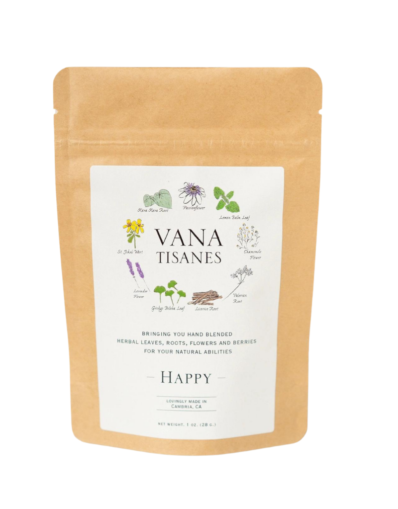 Vana Tisanes Happy Loose Leaf Herbal Tea 4oz Perch