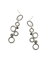 Eko Jewelry Design Kadence Earrings - Sterling Silver +  White Topaz