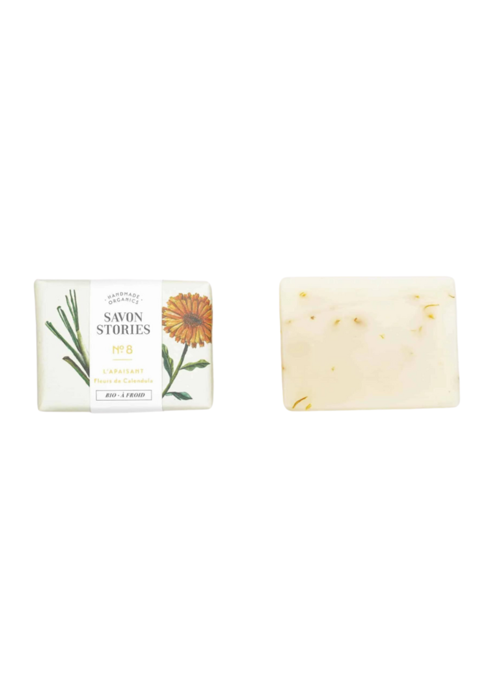 Savon Stories Savon Stories - N°8 Soothing Organic & Natural Lemongrass and Calendula Soap