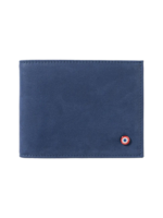 Larmorie Officiel Arthur Italian Nubuck Leather Wallet l Mer Indigo