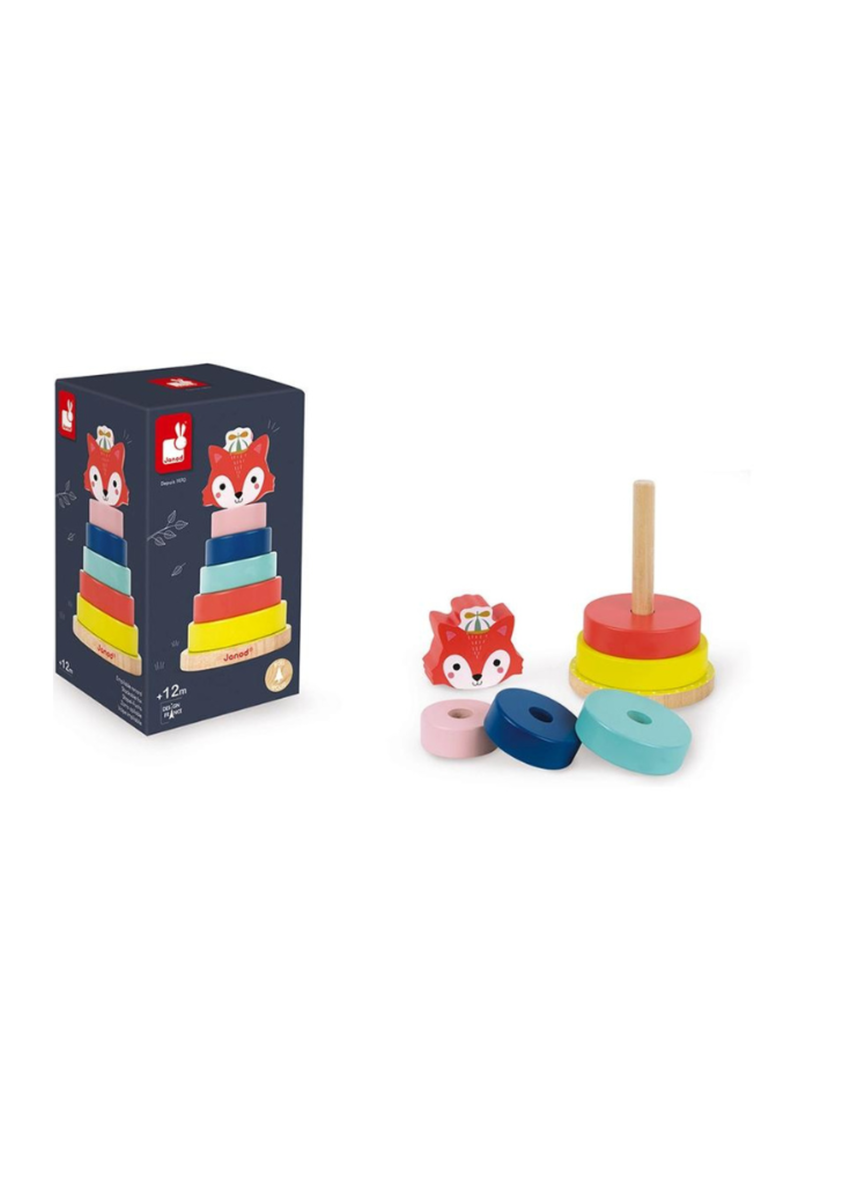 Janod Janod - Baby Forest Fox Stacker