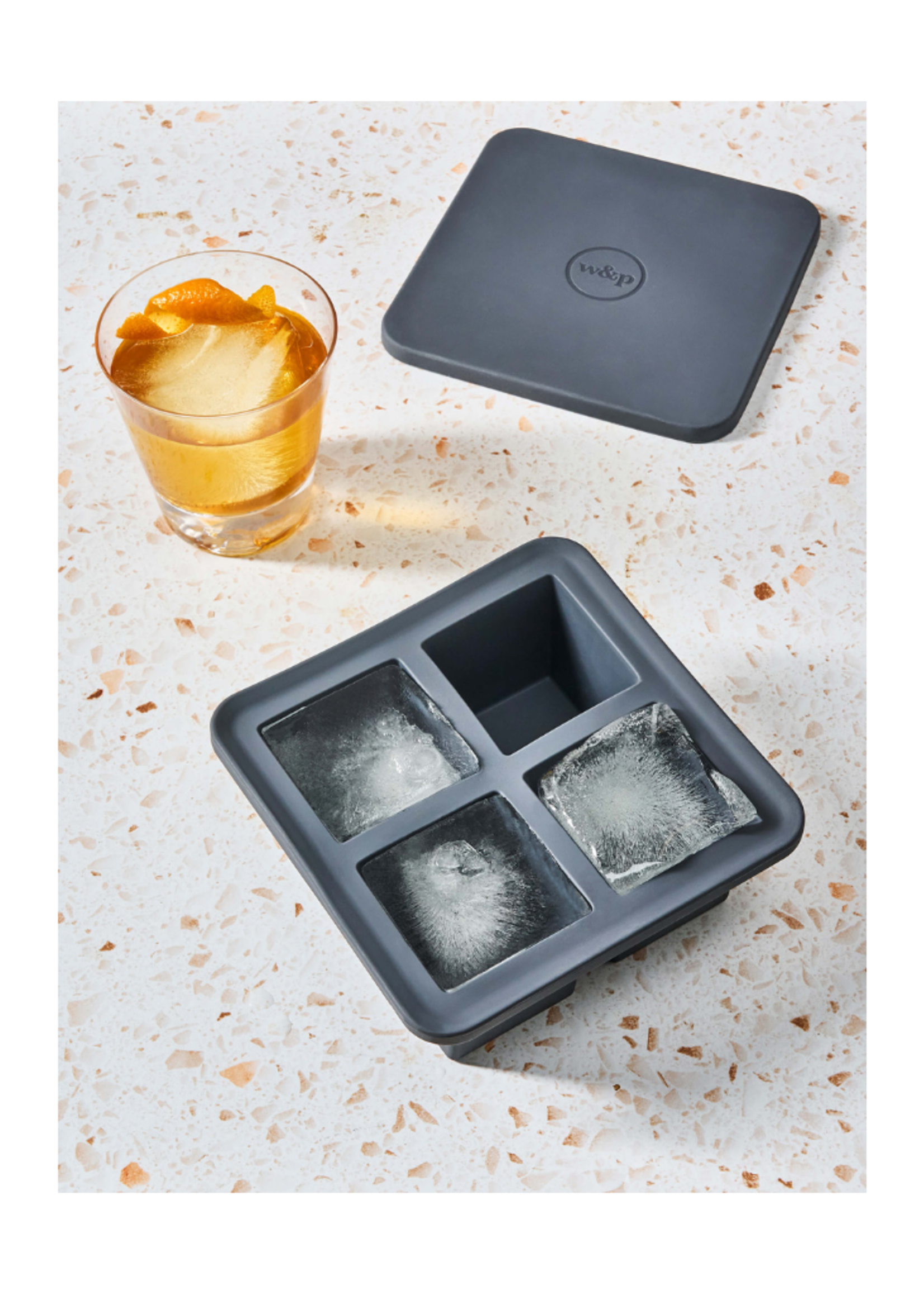 W&P Design W&P - Extra Large Ice Cube Tray: Charcoal