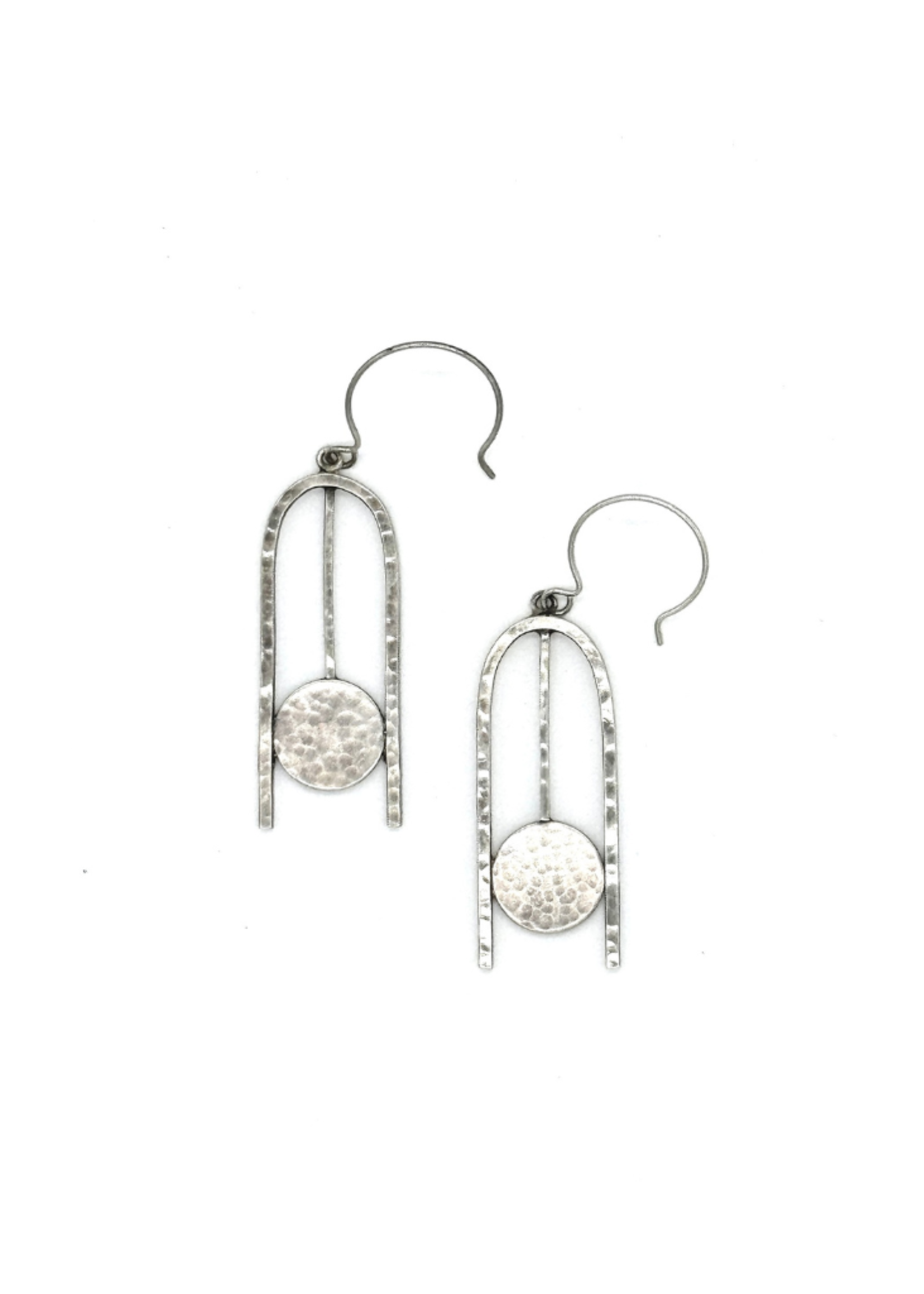 Denise Heffernan Denise Heffernan -  Matte Silver Orb Earrings