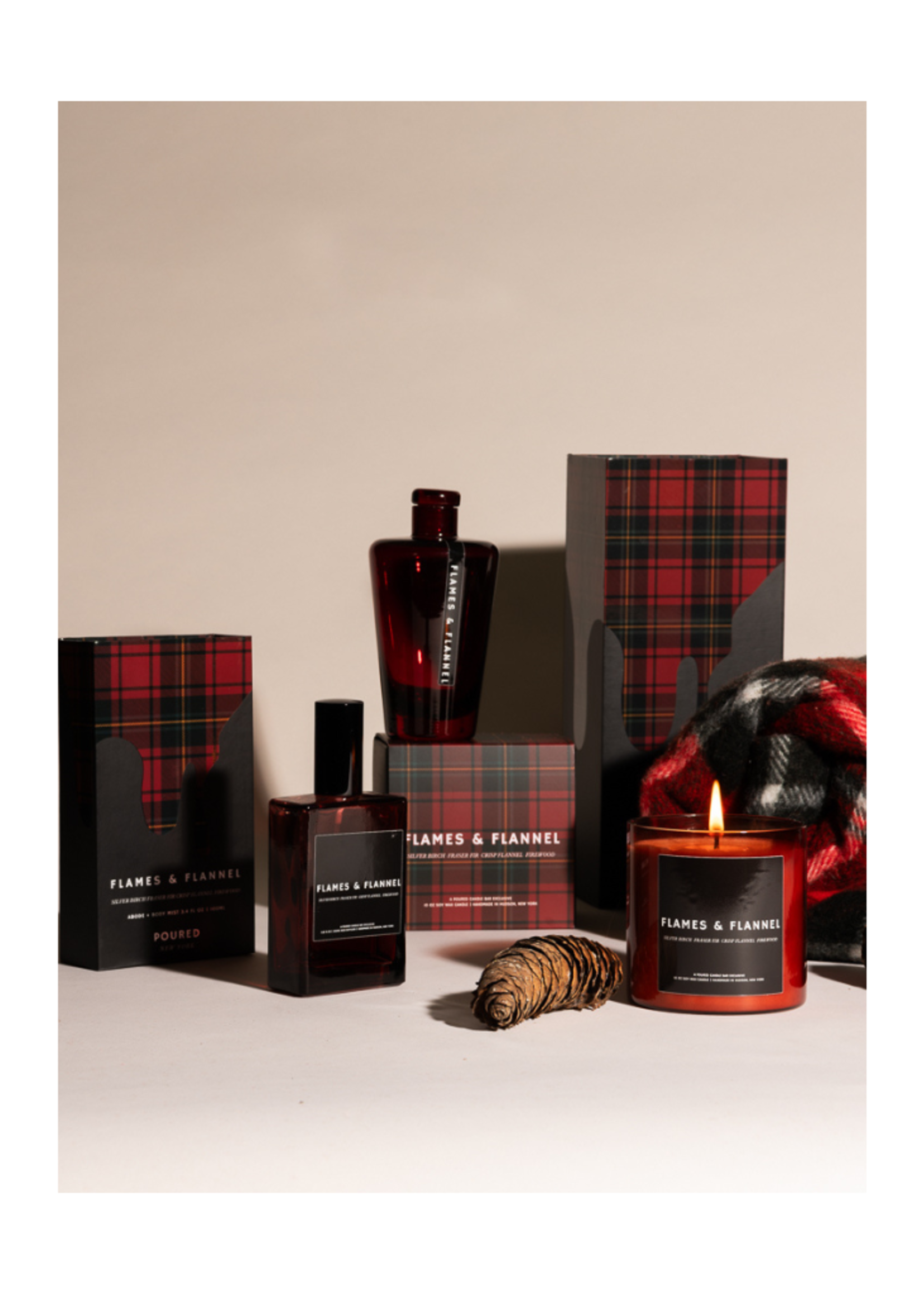 Poured New York Poured New York - Flames & Flannel10 OZ Soy Wax Candle