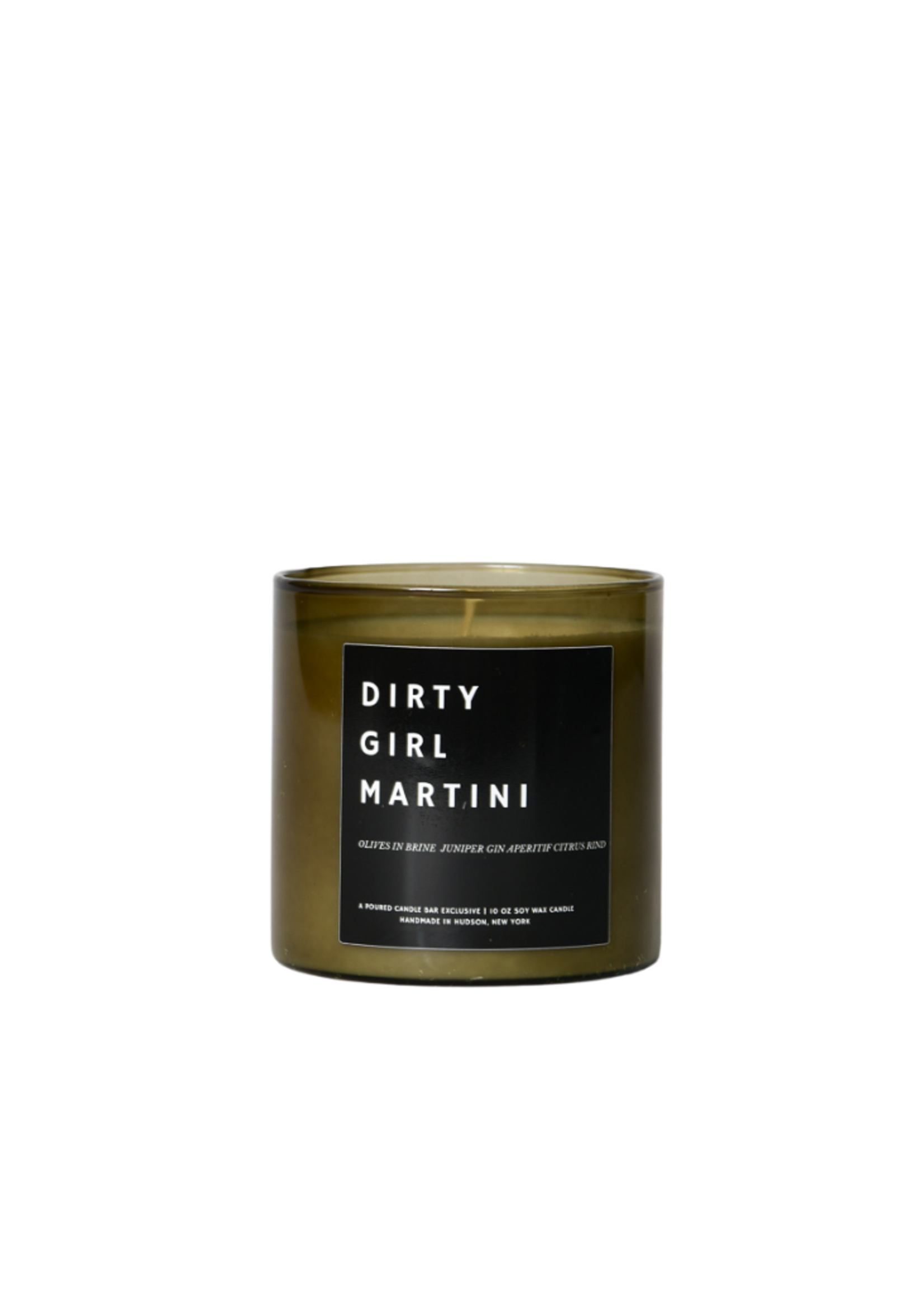 Poured New York Poured New York- Dirty Girl Martini 10 OZ Soy Wax Candle