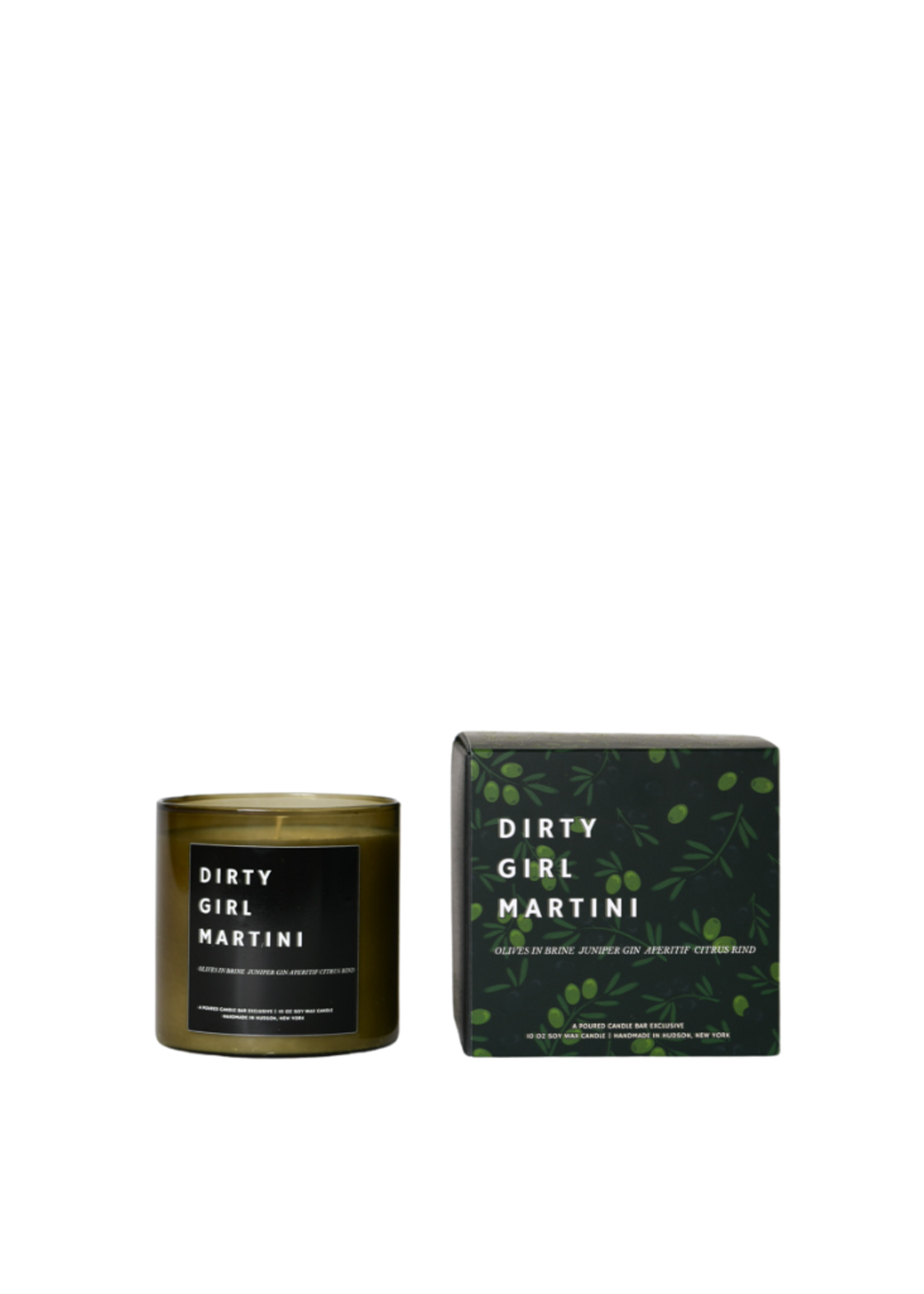 Poured New York Poured New York- Dirty Girl Martini 10 OZ Soy Wax Candle