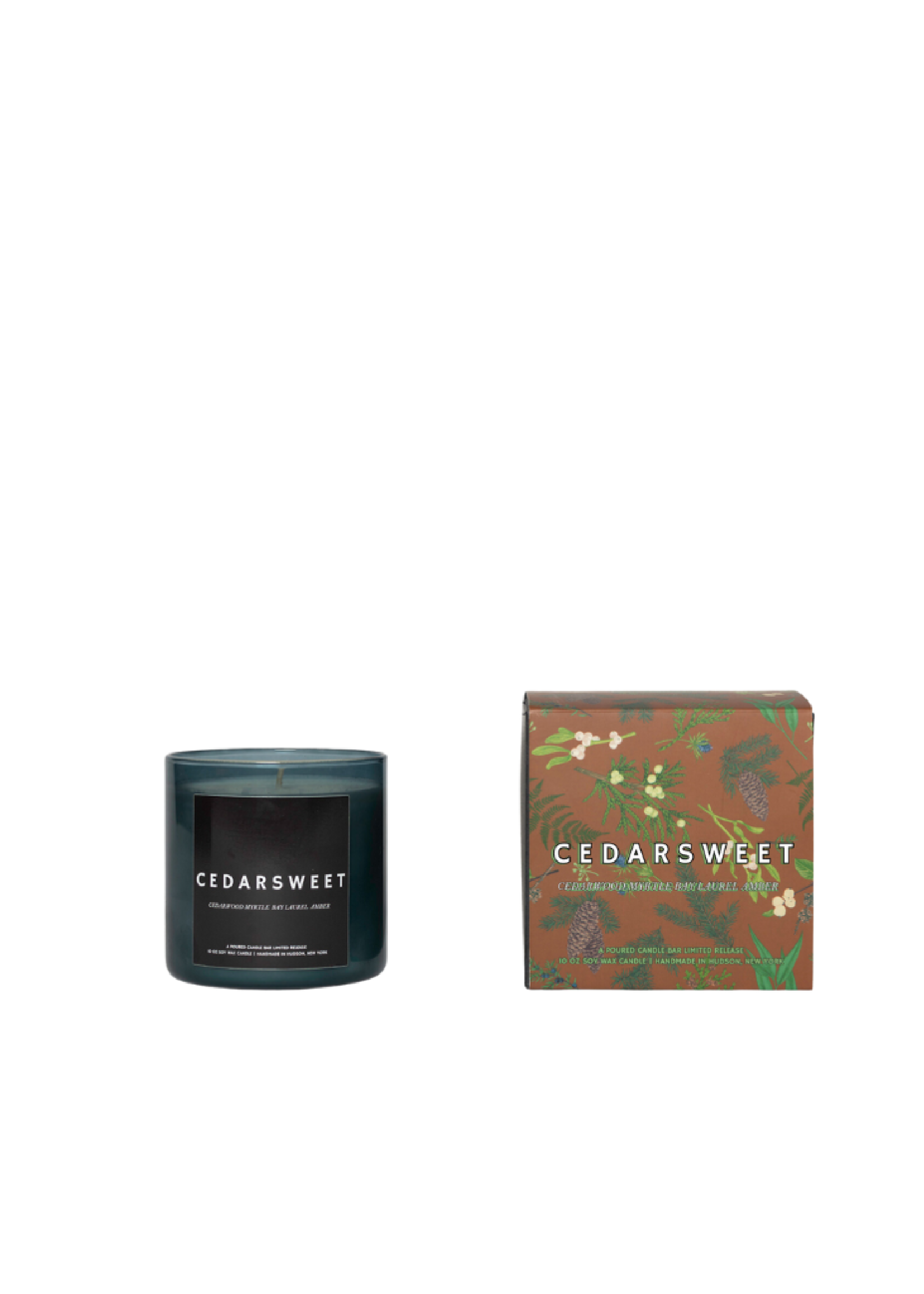 Poured New York Poured New York - Cedarsweet 10 OZ Soy Wax Candle