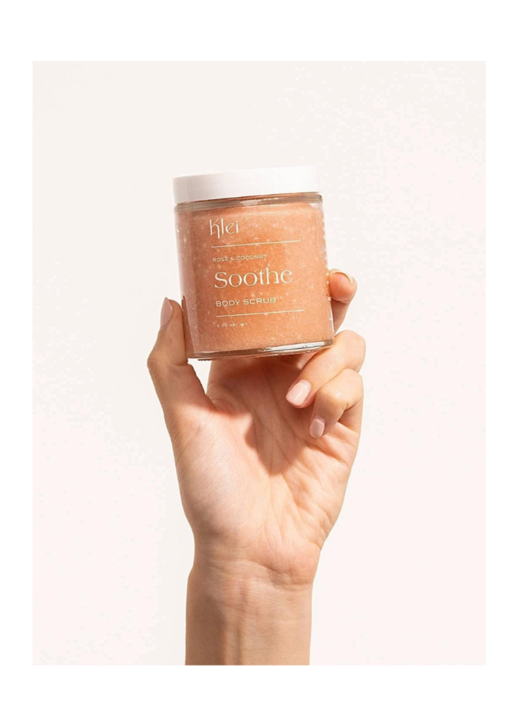 Klei Beauty Klei Beauty - Soothe Rose & Coconut Natural Sugar Body Scrub