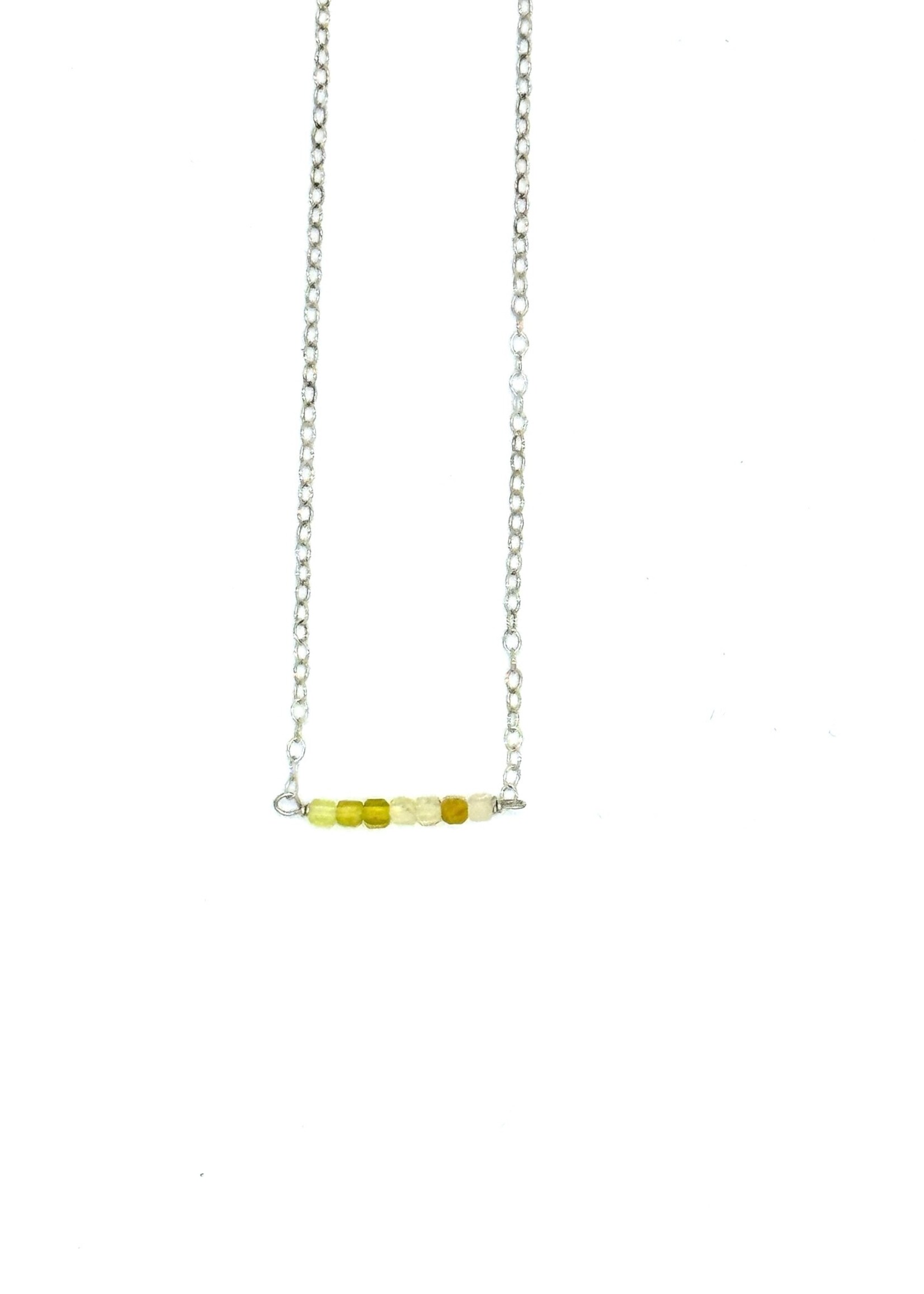 Tessa Kemp Tessa Kemp Necklace - Yellow Opal Squares