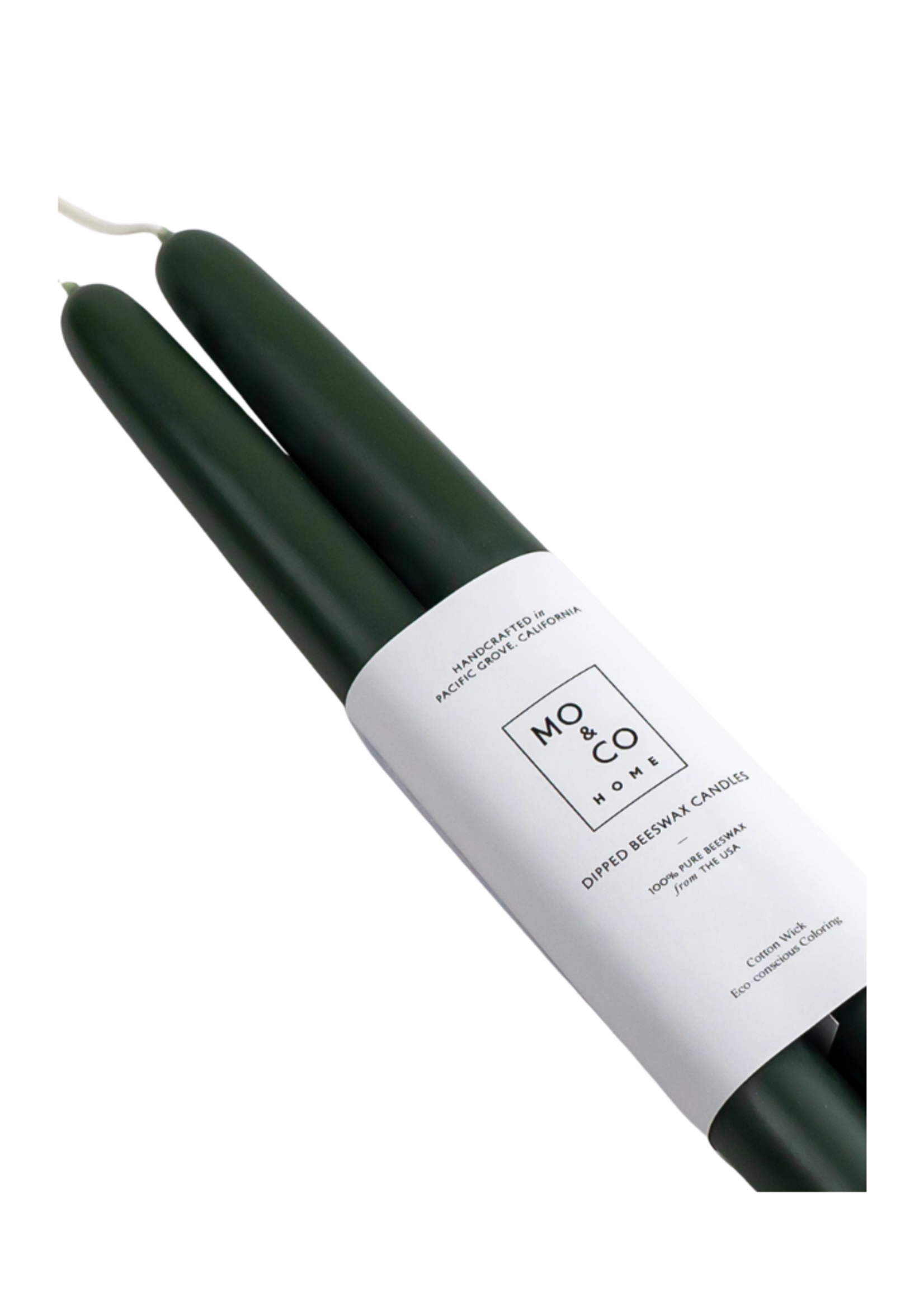 Mo&Co Home Mo&Co Home - 100% Beeswax Dipped Candles | Forest Green l 10 inch