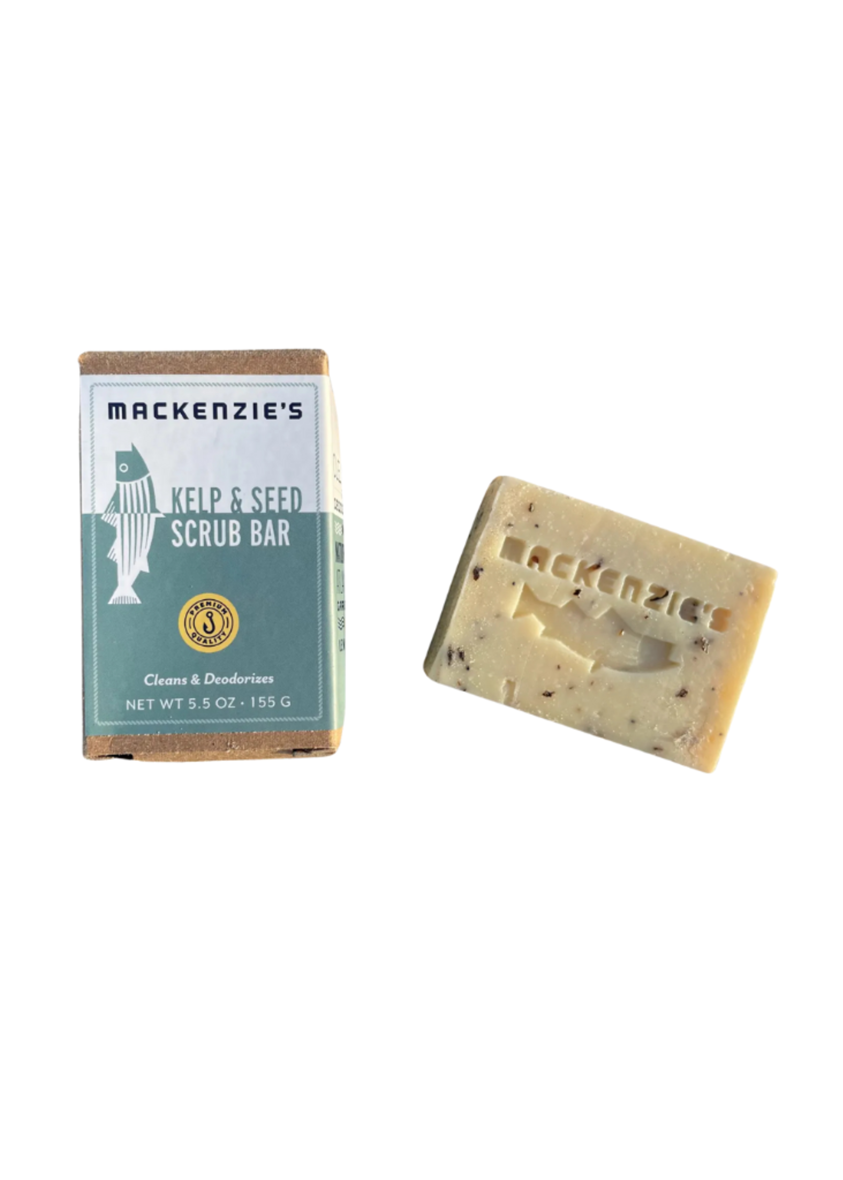 Mackenzie's Fisherman Mackenzie's Fisherman -  Kelp & Seed Scrub Bar- 5.5 oz
